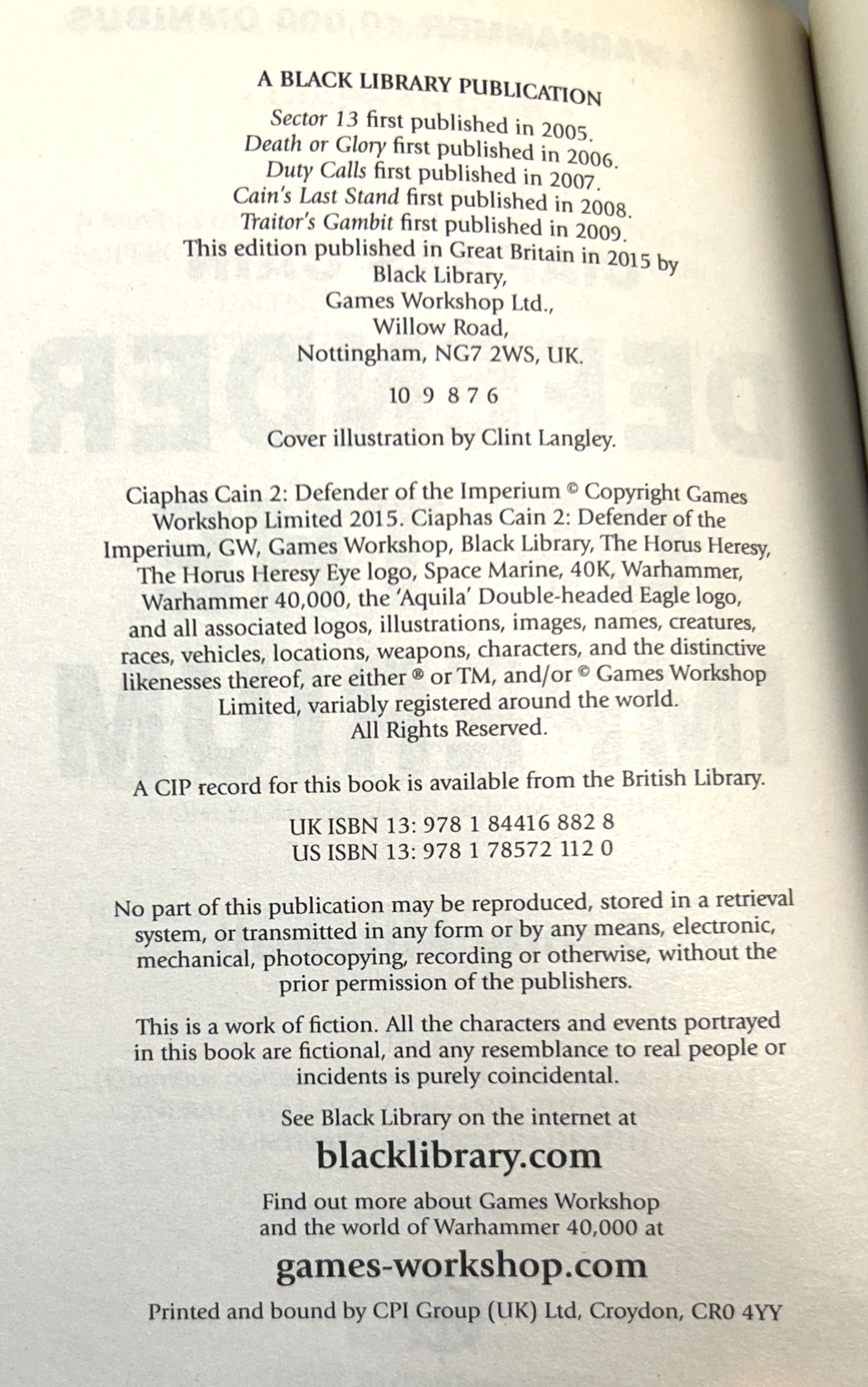 Warhammer 40000: Ciaphas Cain: Defender of the Imperium by Sandy Mitchell 2015