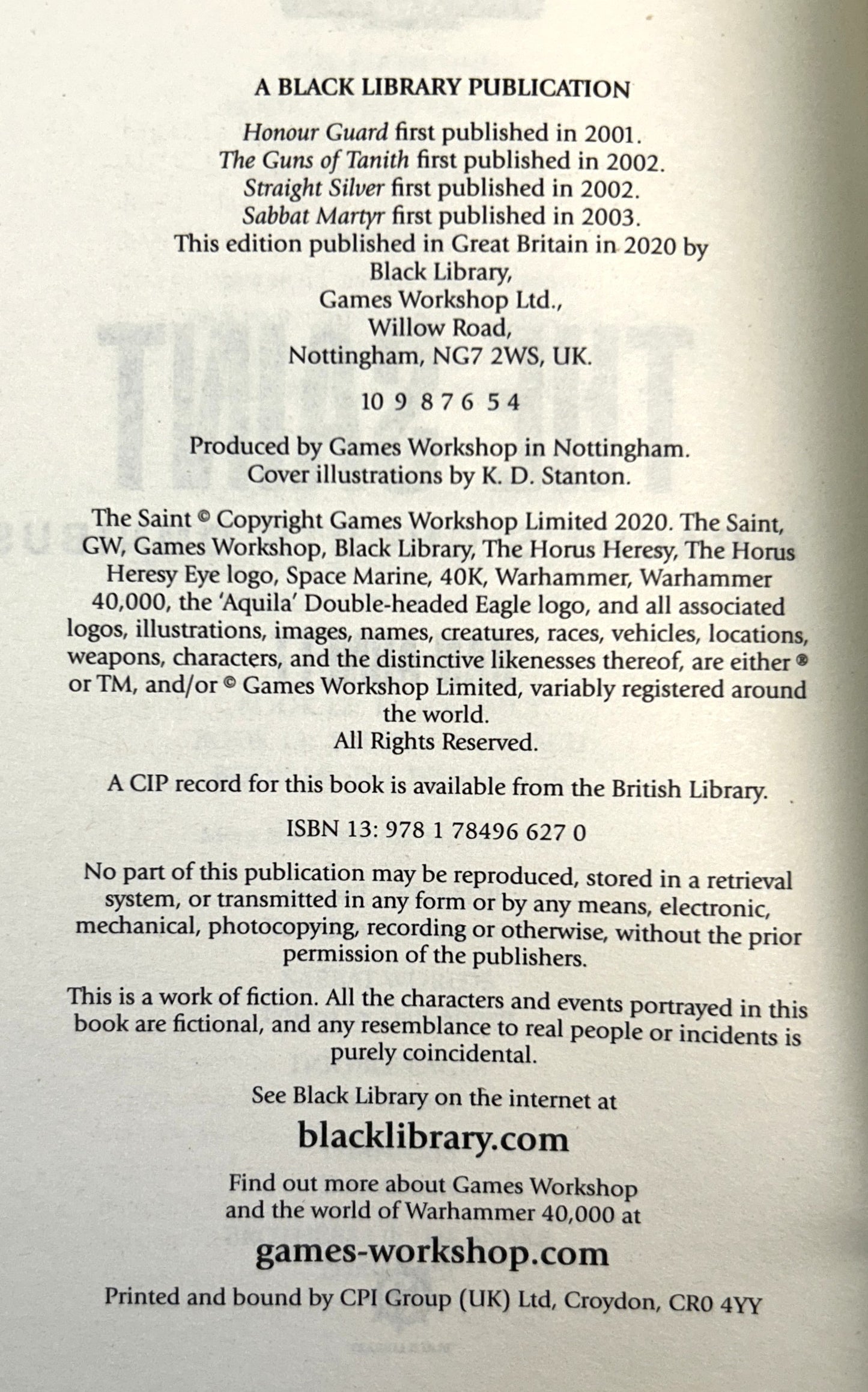 Warhammer 40000: The Saint (Gaunt's Ghosts Omnibus) by Dan Abnett 2020