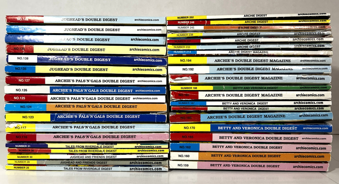 Lot of 38 Archie Digests circa 2000s
