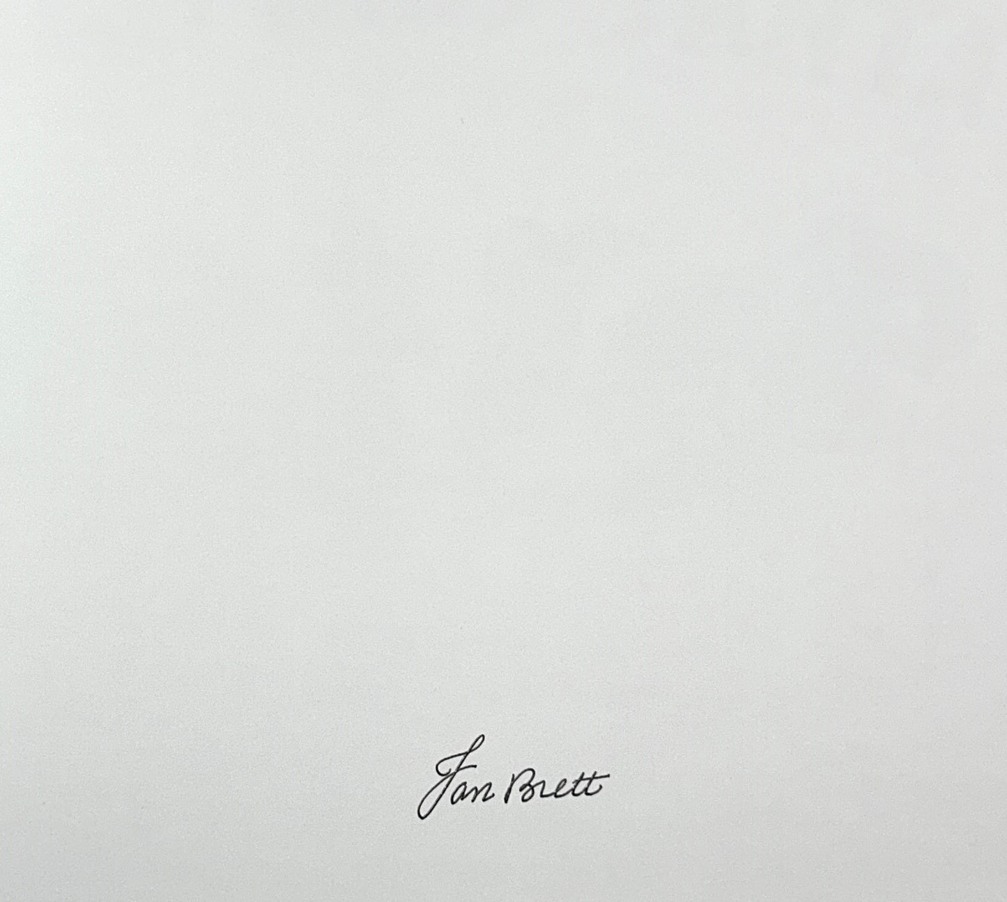 The Animals' Santa by Jan Brett 2014 SIGNED