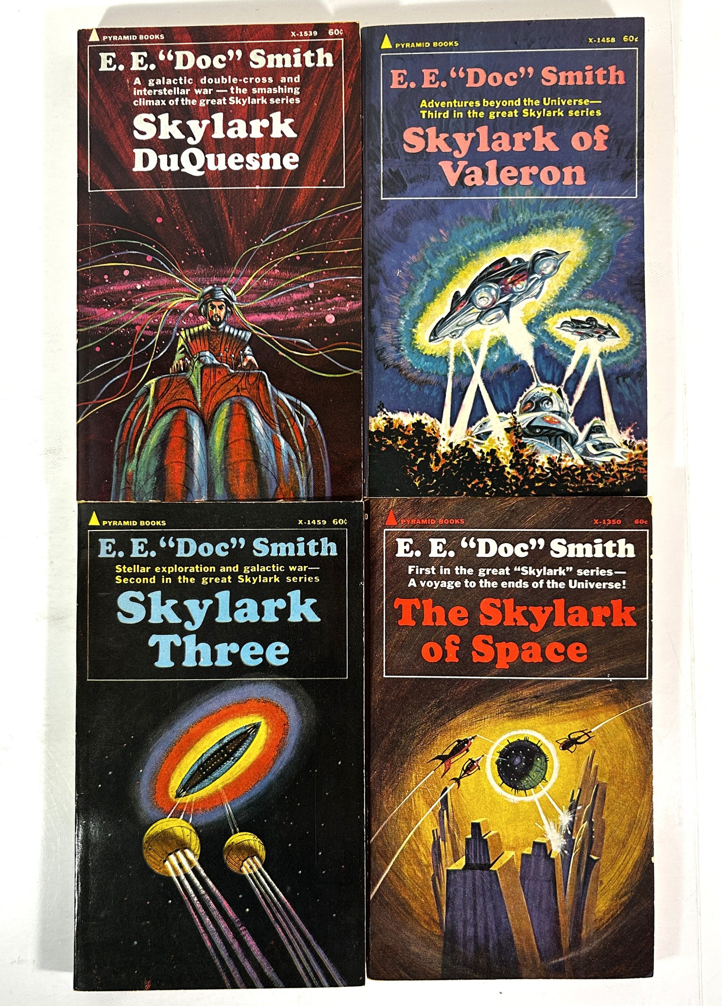 Complete 4 Volume Set of Skylark by EE "Doc" Smith 1968 Later Printings