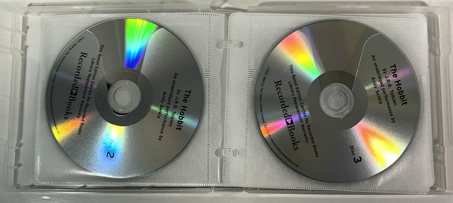 The Hobbit by JRR Tolkien Audio Book Narrated by Andy Serkis 9 CDs