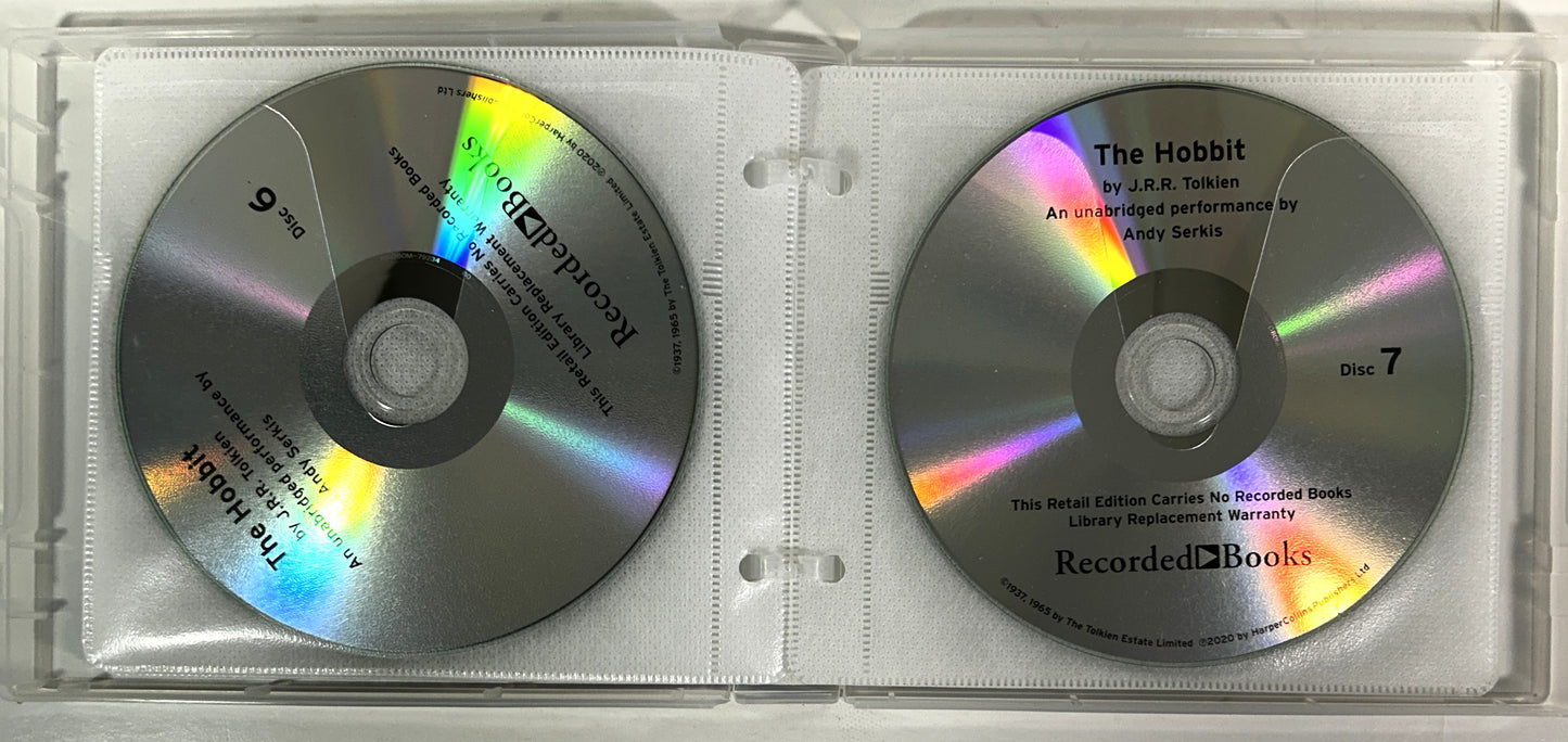 The Hobbit by JRR Tolkien Audio Book Narrated by Andy Serkis 9 CDs