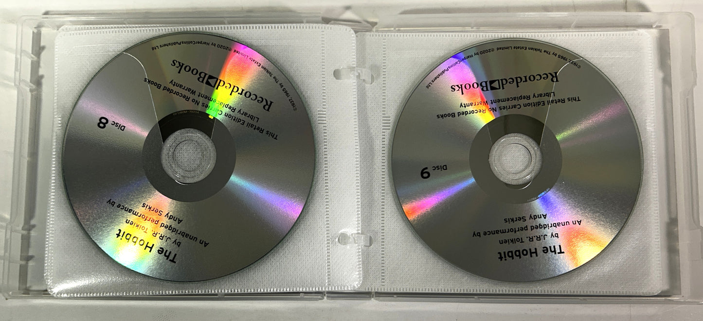 The Hobbit by JRR Tolkien Audio Book Narrated by Andy Serkis 9 CDs