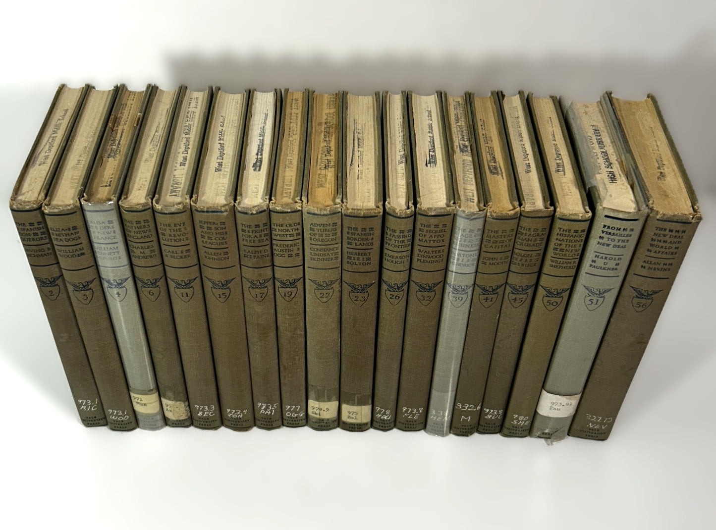 Set of 18 Chronicles of America Series Edited by Allen Johnson 1950