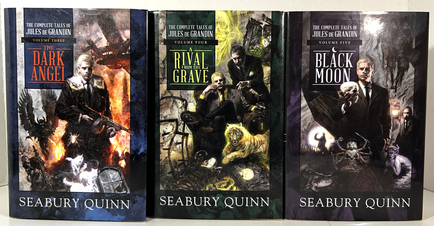 Set of 3 The Complete Tales of Jules de Grandin by Seabury Quinn 2018-2019 1st Editions