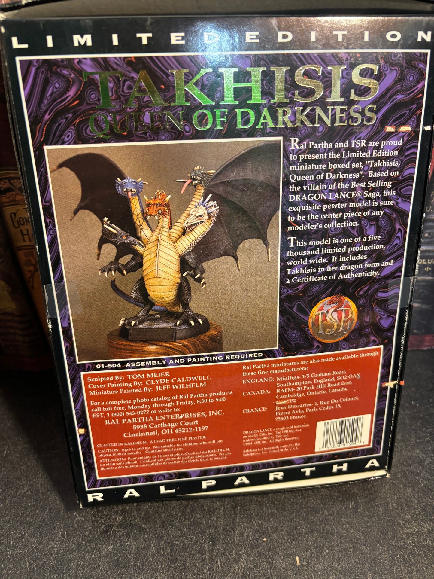 Dragonlance Takhisis Queen of Darkness Pewter Miniature LE #1705/5000