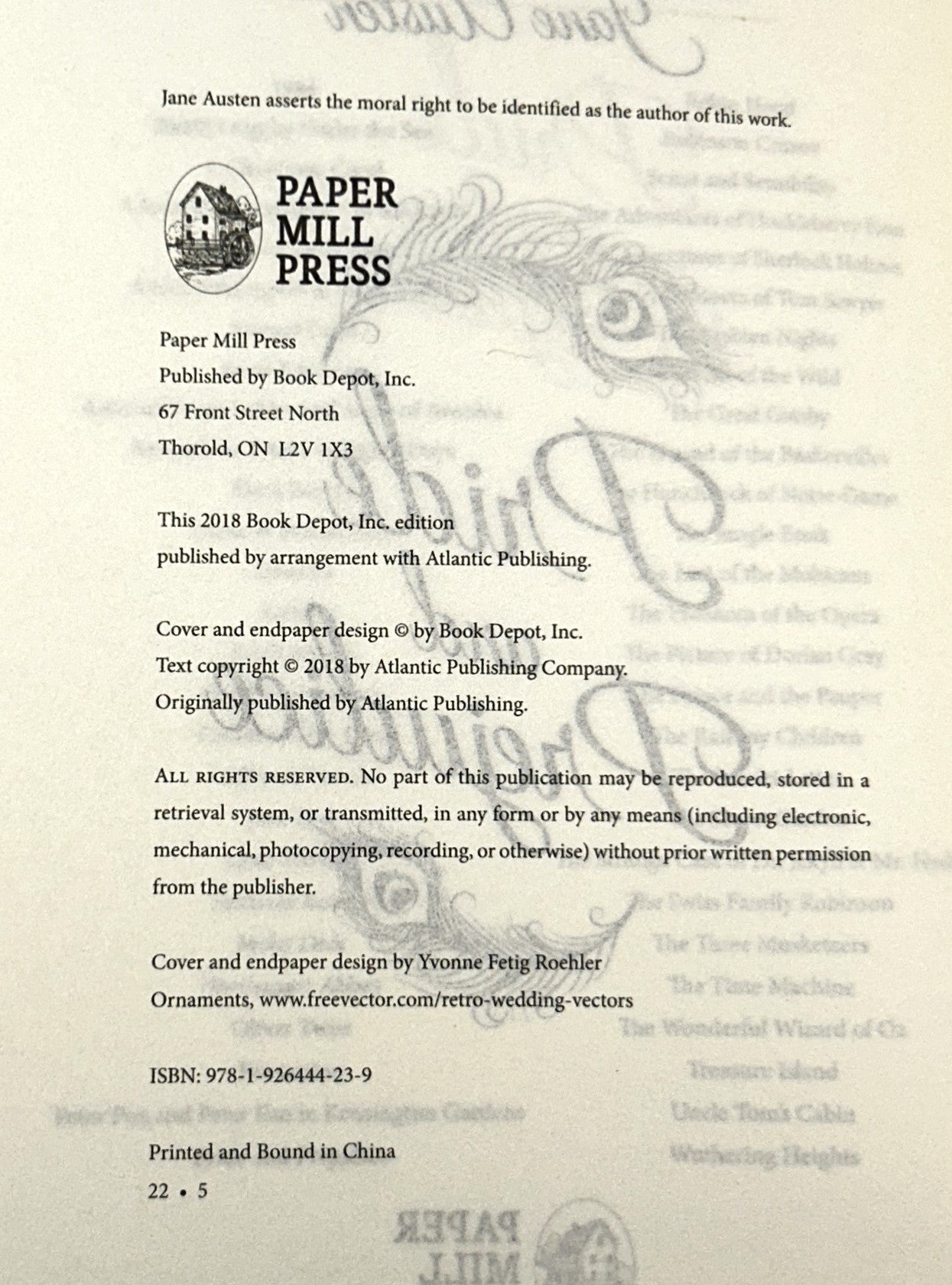 Paper Mill Press: Pride and Prejudice by Jane Austen