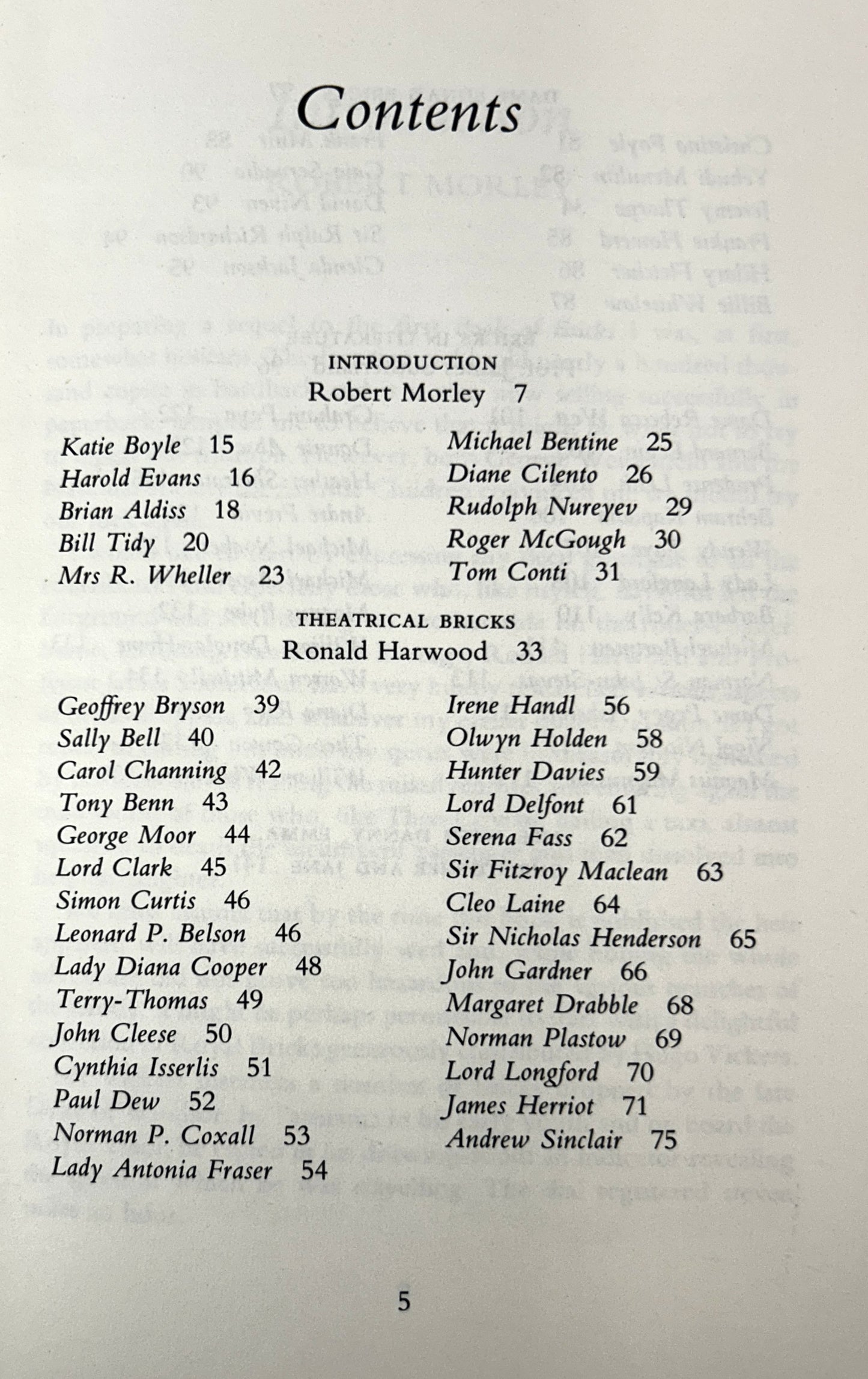 Robert Morley's Second Book of Bricks 1981 SIGNED 1st Edition