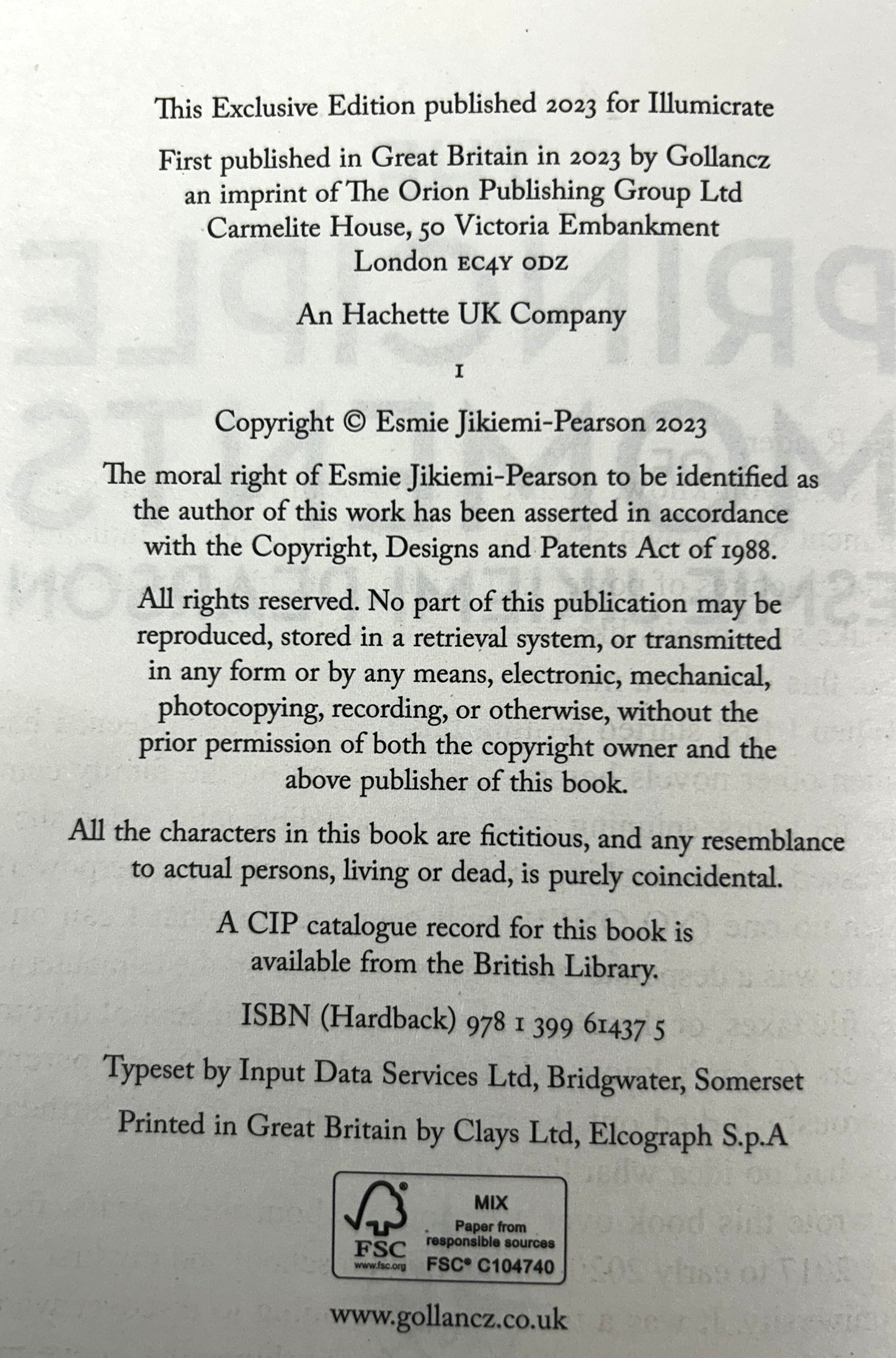 The Principle of Moments (The Order of Legends #1) by Esmie Jikiemi-Pearson 2023 SIGNED Illumnicrate Exclusive