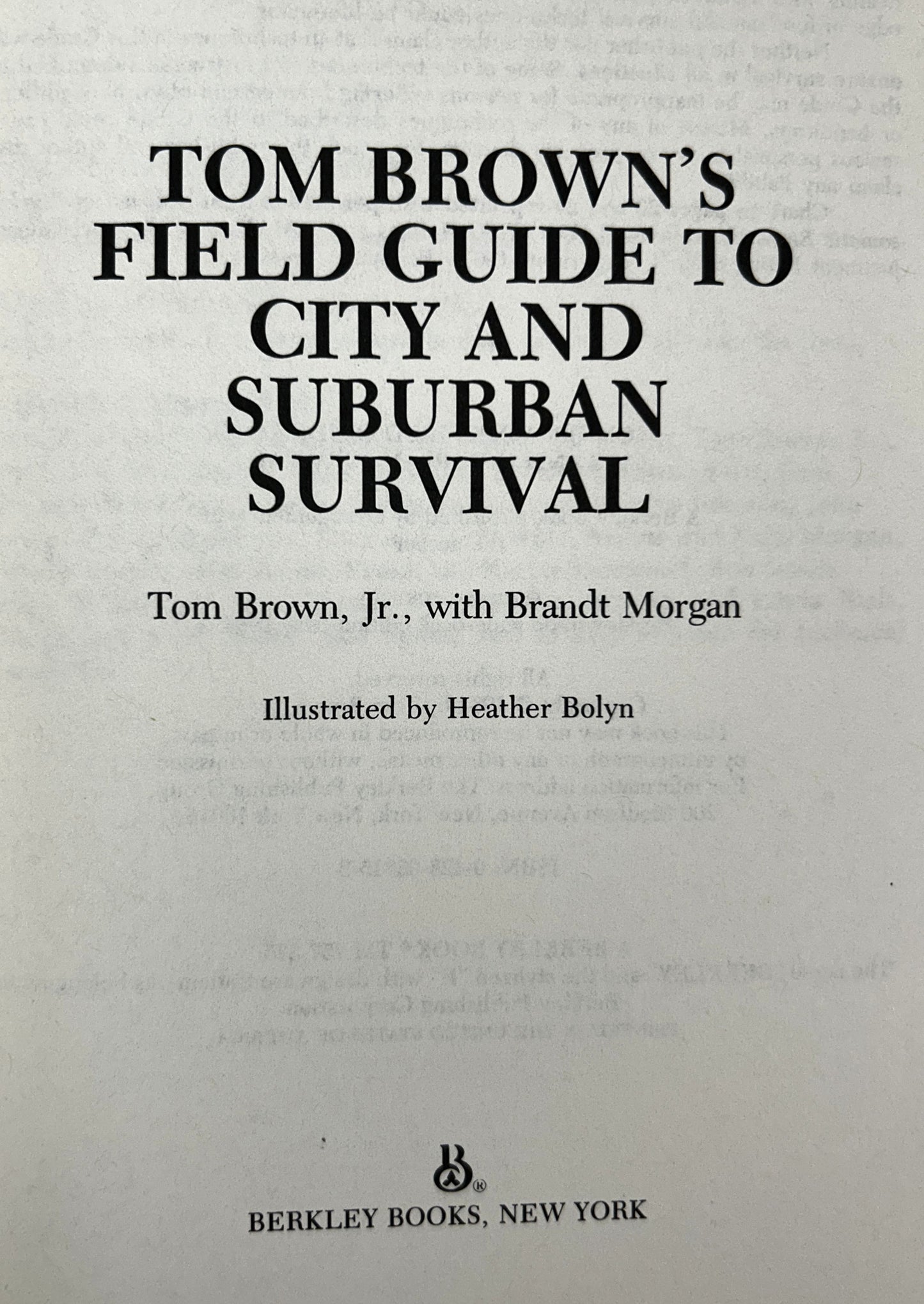 Set of 6 Tom Brown's Field Guides 1983-1987