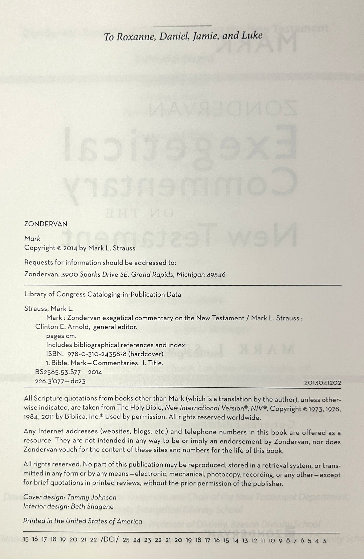Exegetical Commentary on the New Testament: Mark by Mark L Strauss 2014