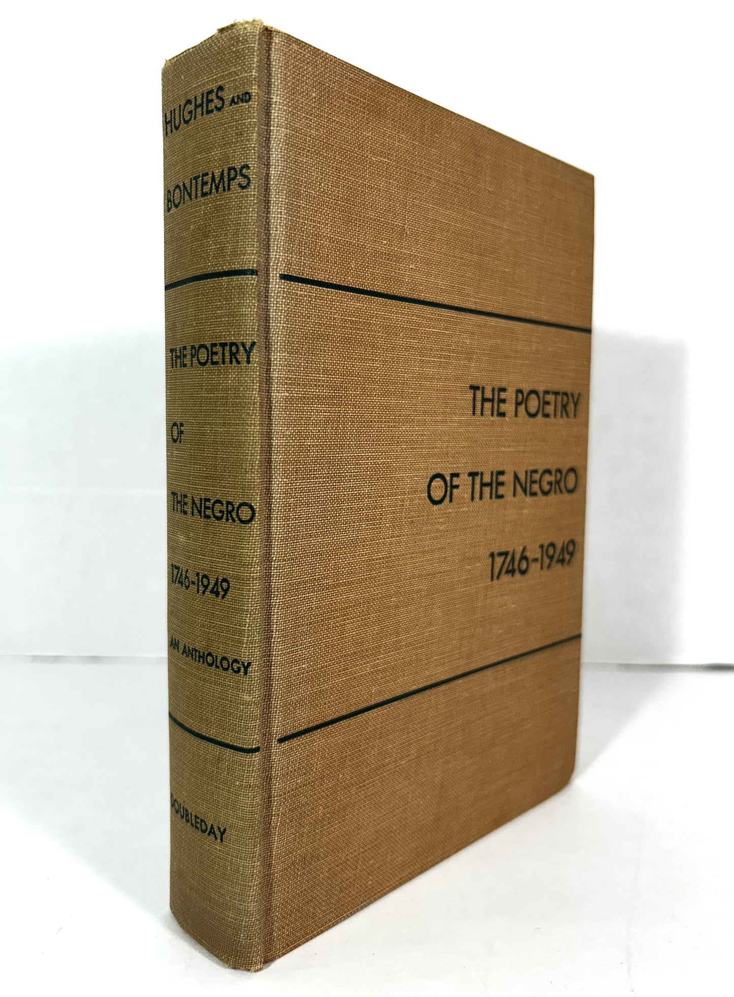 The Poetry of the Negro 1746-1949 by Langston Hughes & Arna Bontemps 1949