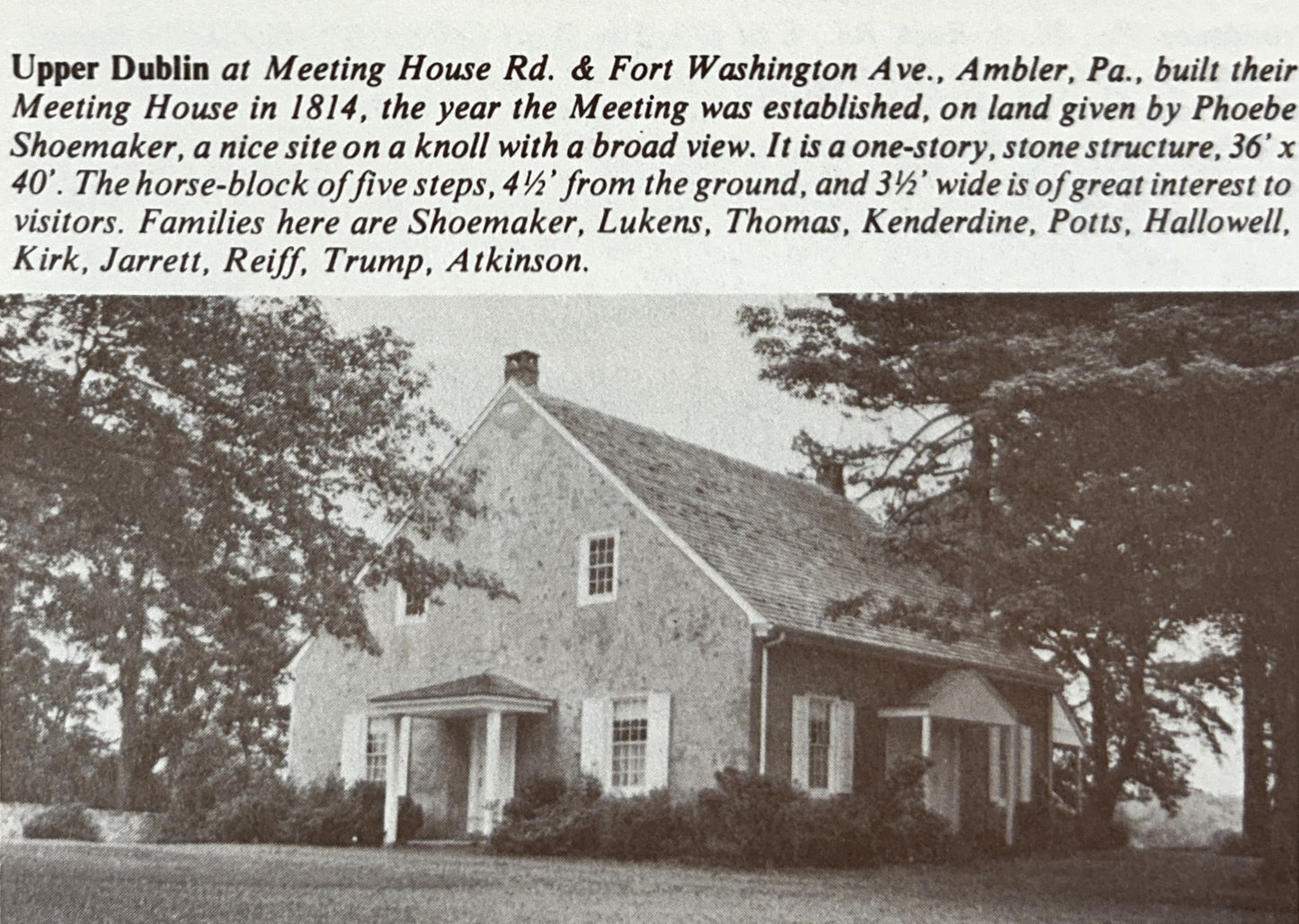 Quaker Ways: Pictures of Meeting Houses in Current Middle-Atlantic America by Ruth Bonner 1978
