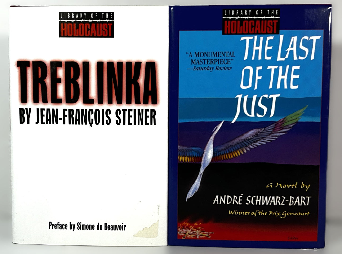 Set of 2 Library of the Holocaust by Andre Schwartz-Bart and Jean-Francois Steiner c 1990s