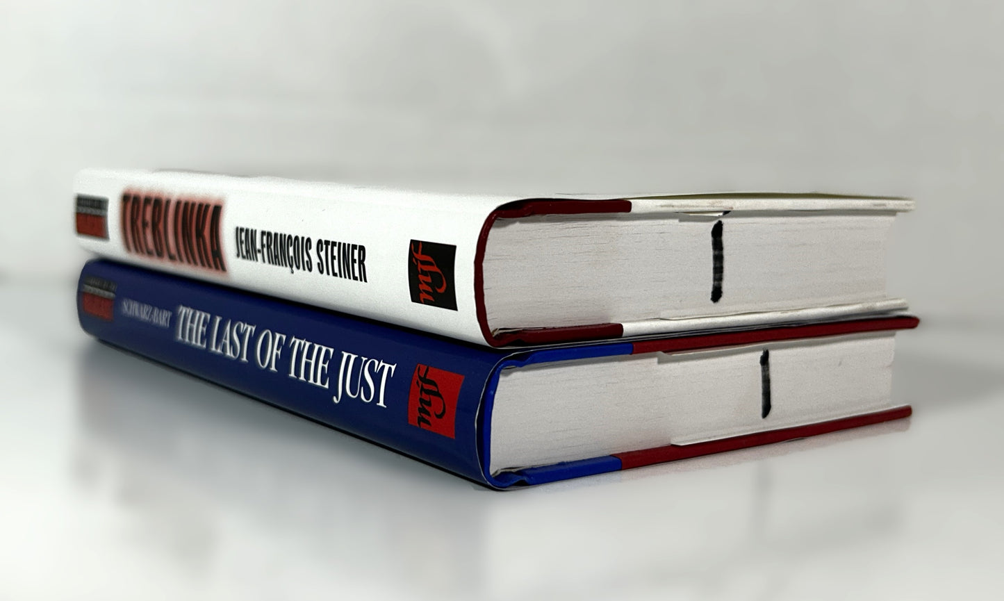 Set of 2 Library of the Holocaust by Andre Schwartz-Bart and Jean-Francois Steiner c 1990s