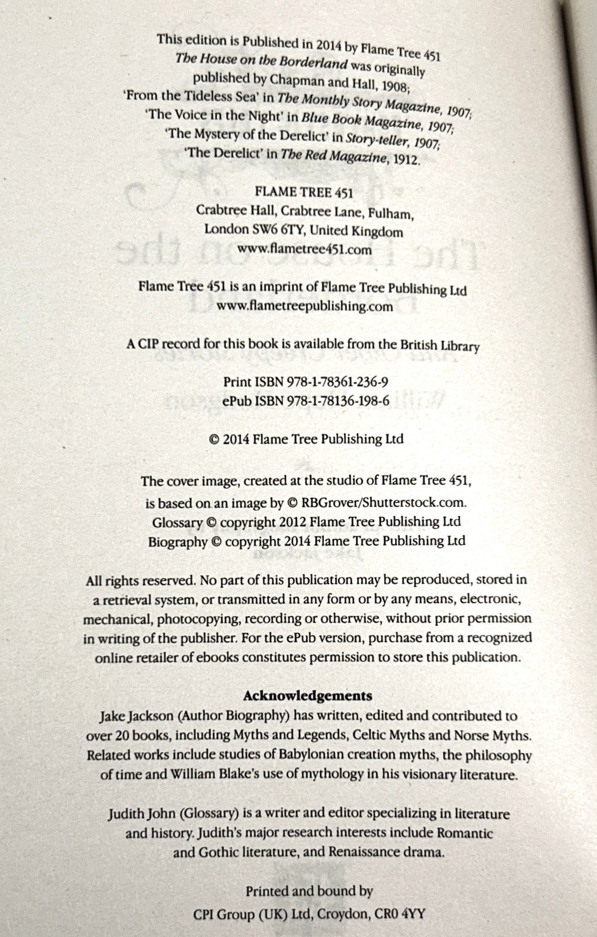 The House of Borderland and Other Creepy Stories by William Hope Hodgson 2014