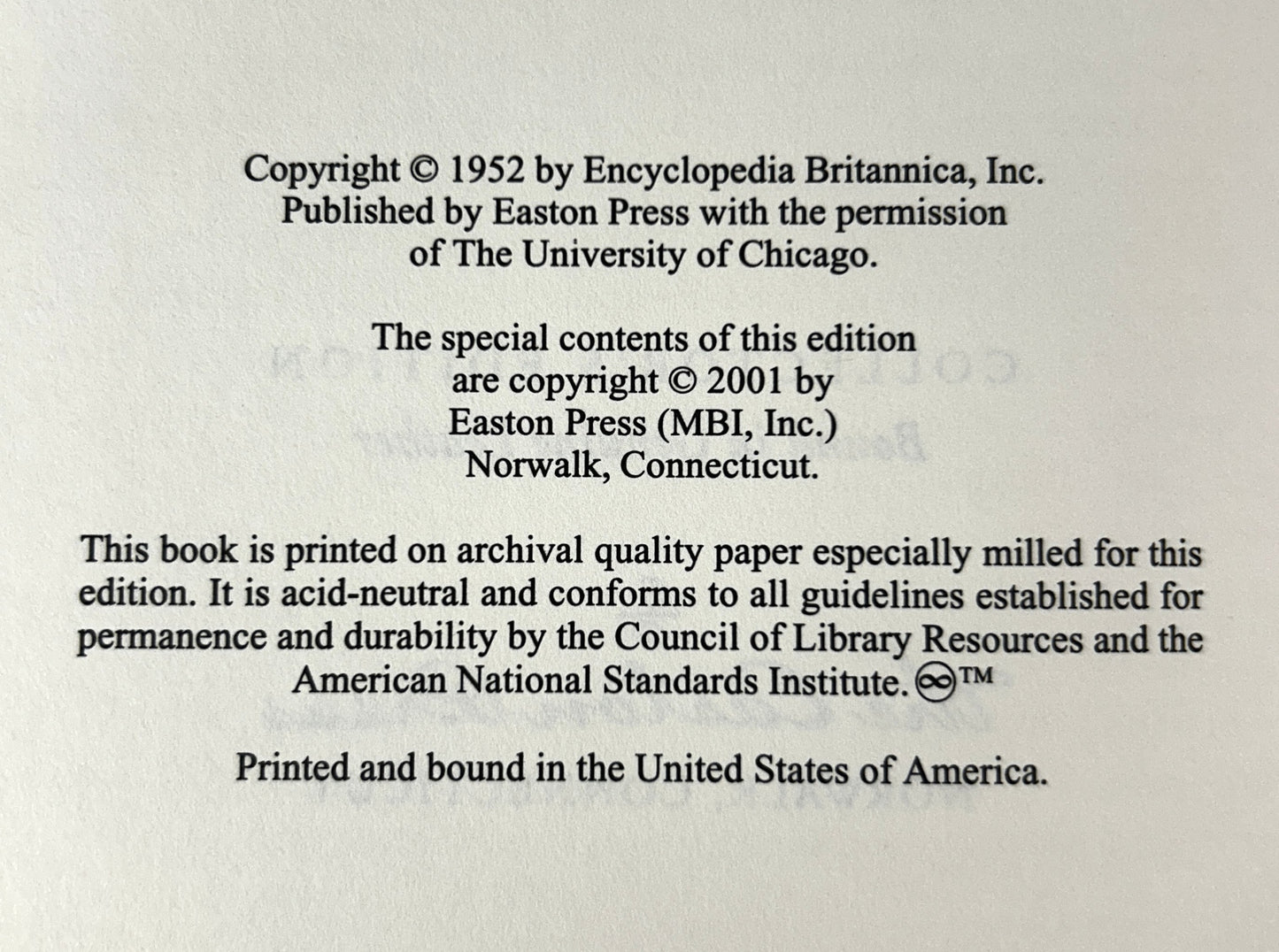 Easton Press: Elements of Chemistry by Antoine Laurent Lavoisier 2001 Collector's Edition