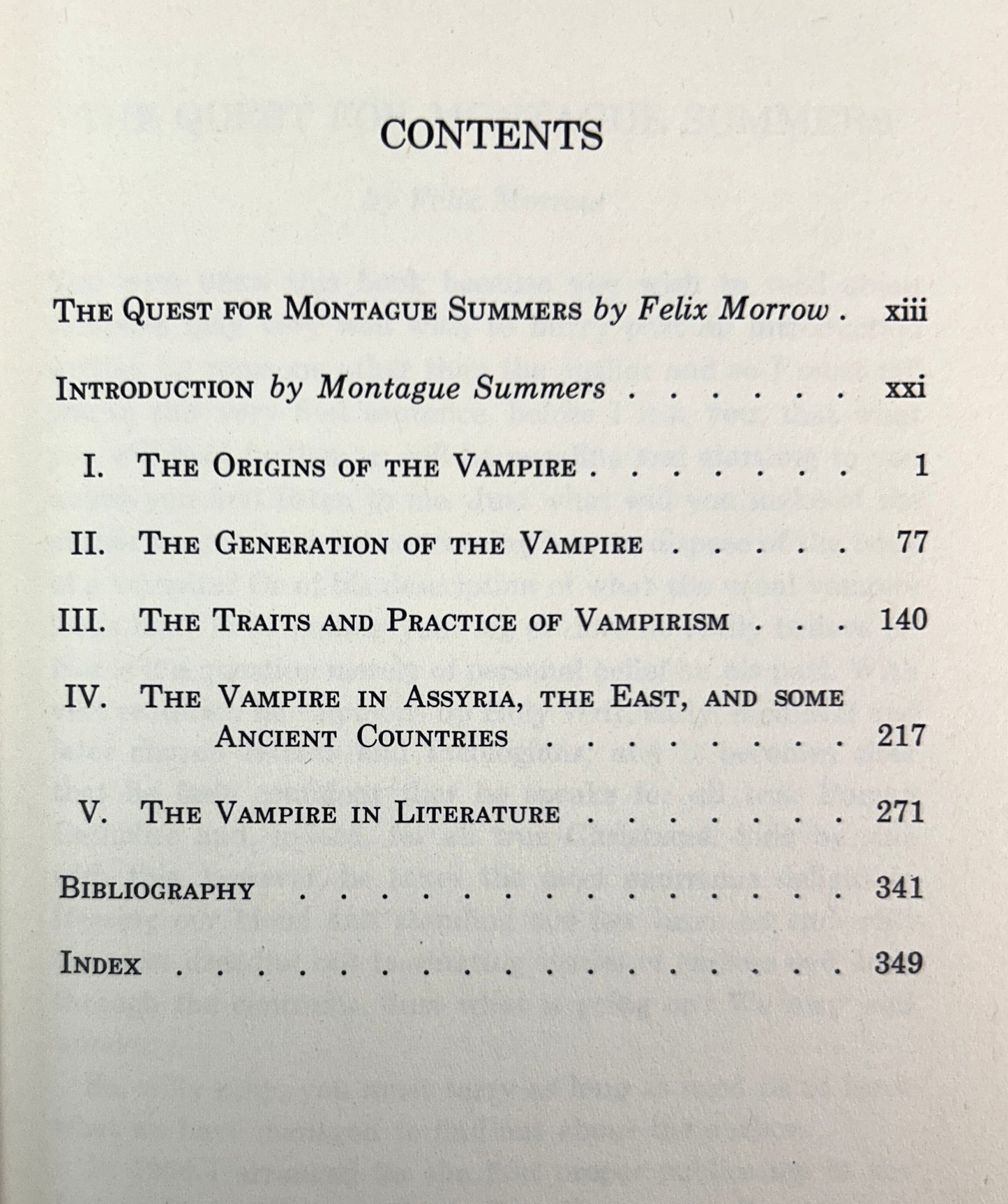 The Vampire: His Kith an Kin by Montague Summers 1960