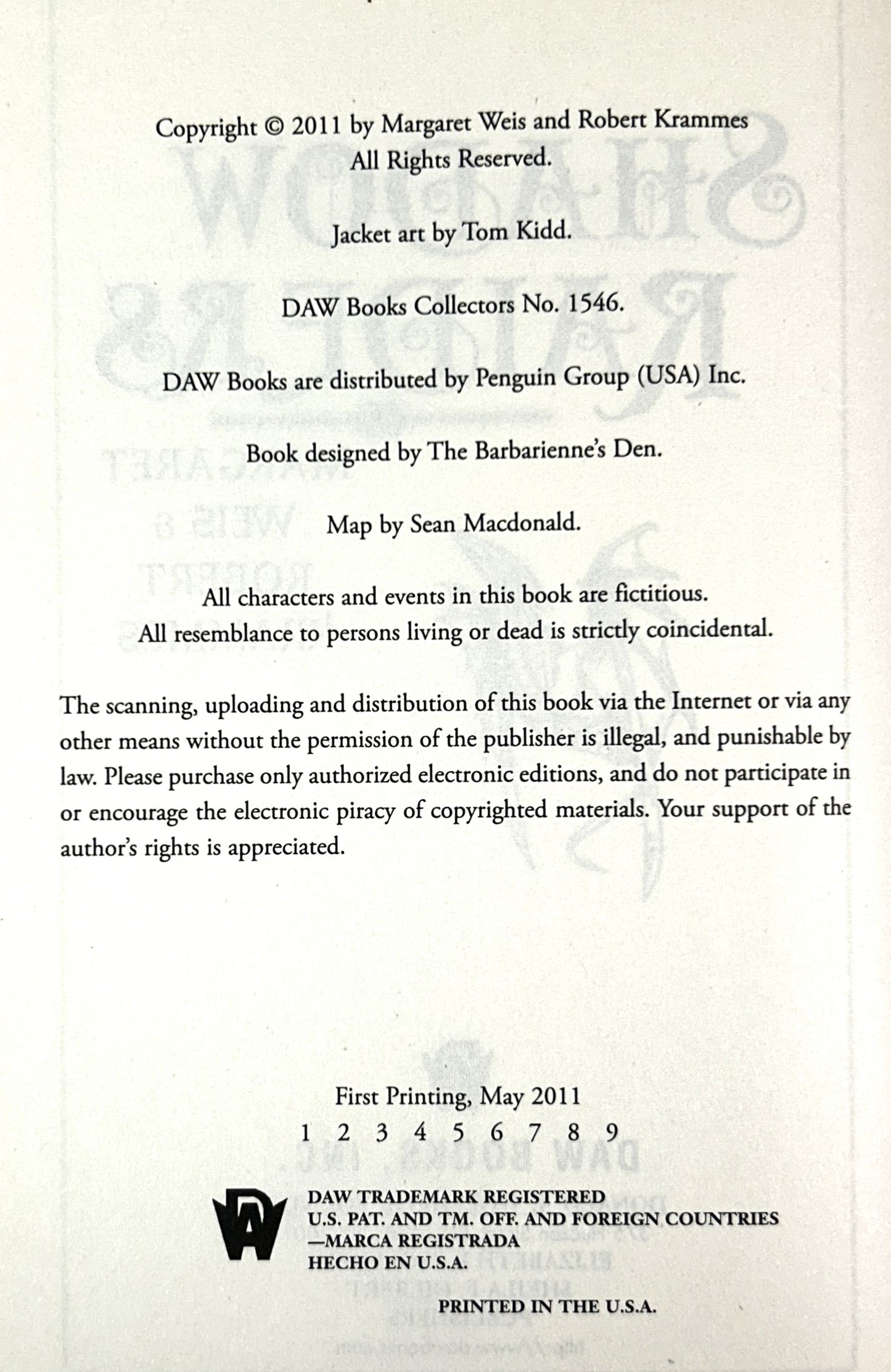 Shadow Raiders by Margaret Weis & Robert Krammes 2011