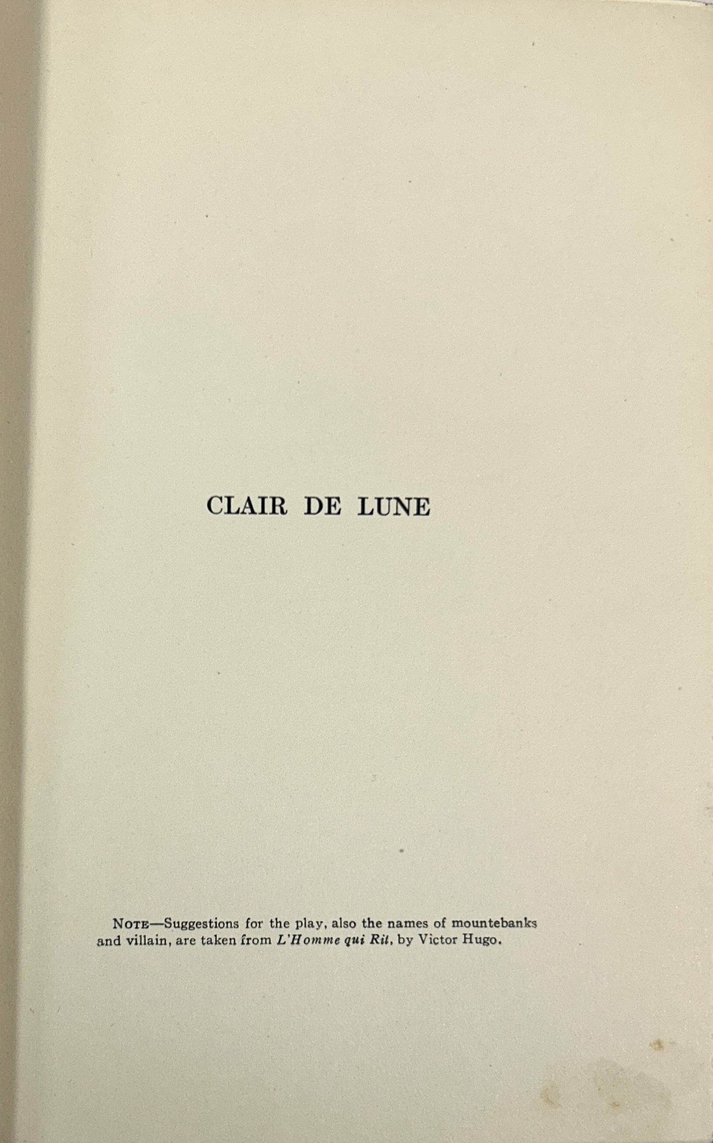 Clair de Lune by Michael Strange 1921