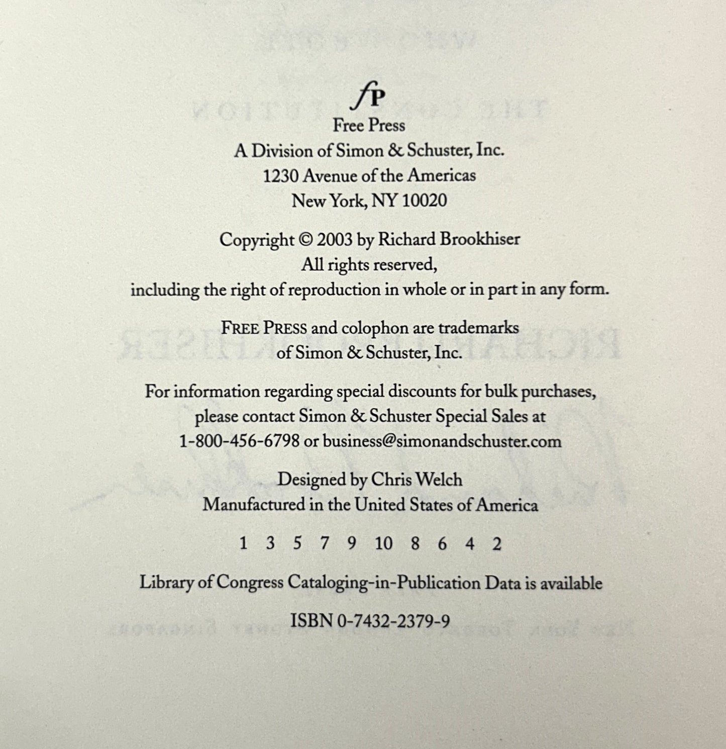 Gentleman Revolutionary by Richard Brookhiser 2003