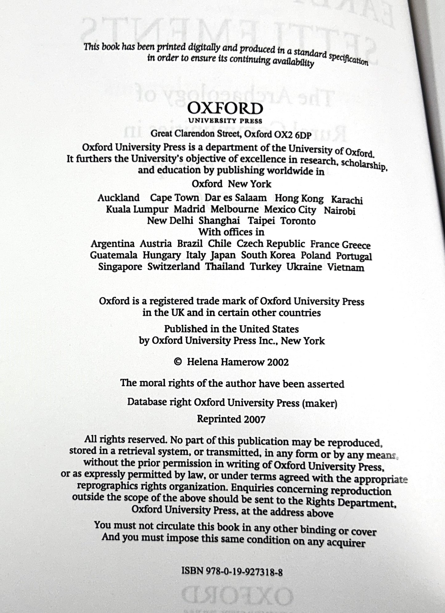 Early Medieval Settlements: North-West Europe by Helena Hamerow 2004