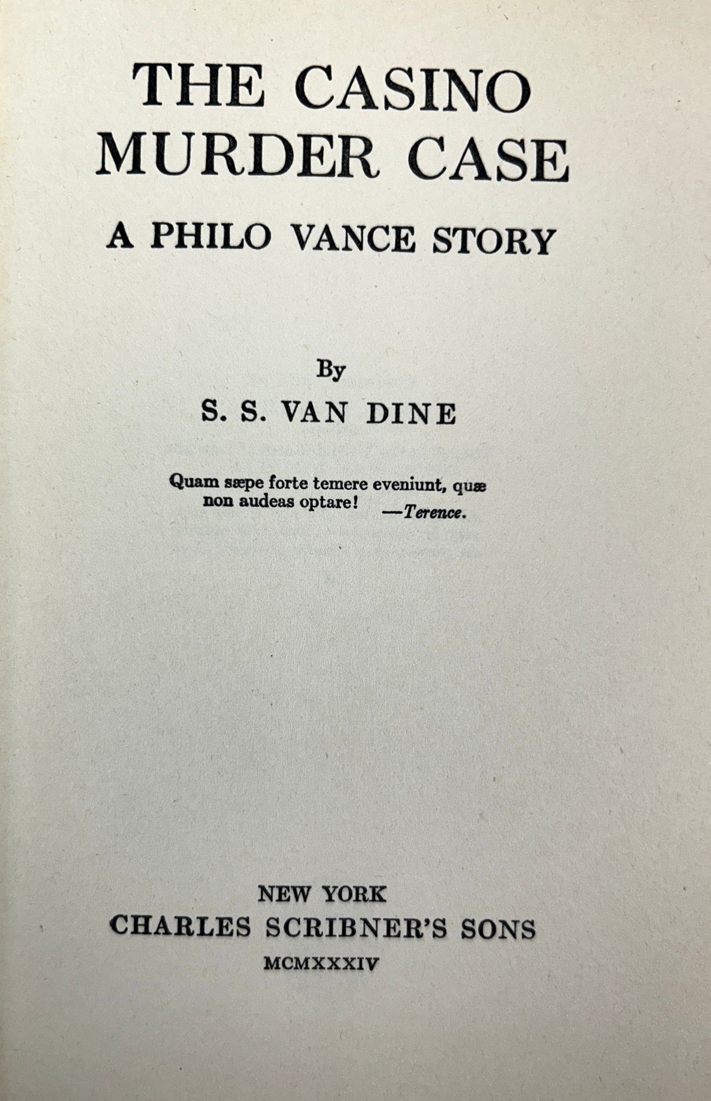 Set of 5 Philo Vance Murder Cases by SS van Dine 1927-1936