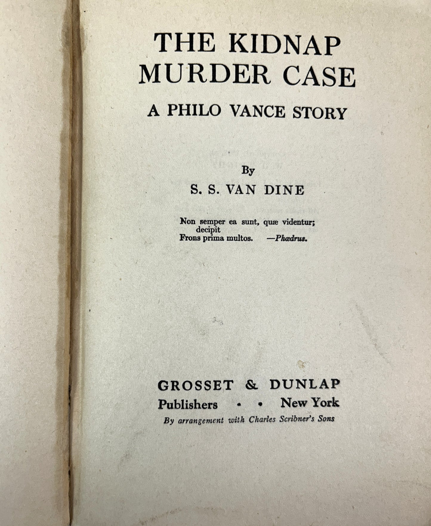 Set of 5 Philo Vance Murder Cases by SS van Dine 1927-1936