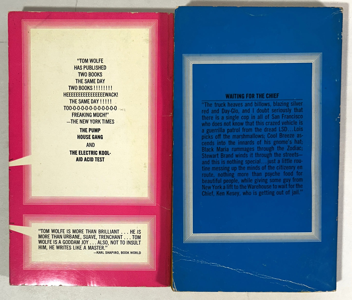 Set of 2 Tom Wolfe Novels 1972-1976