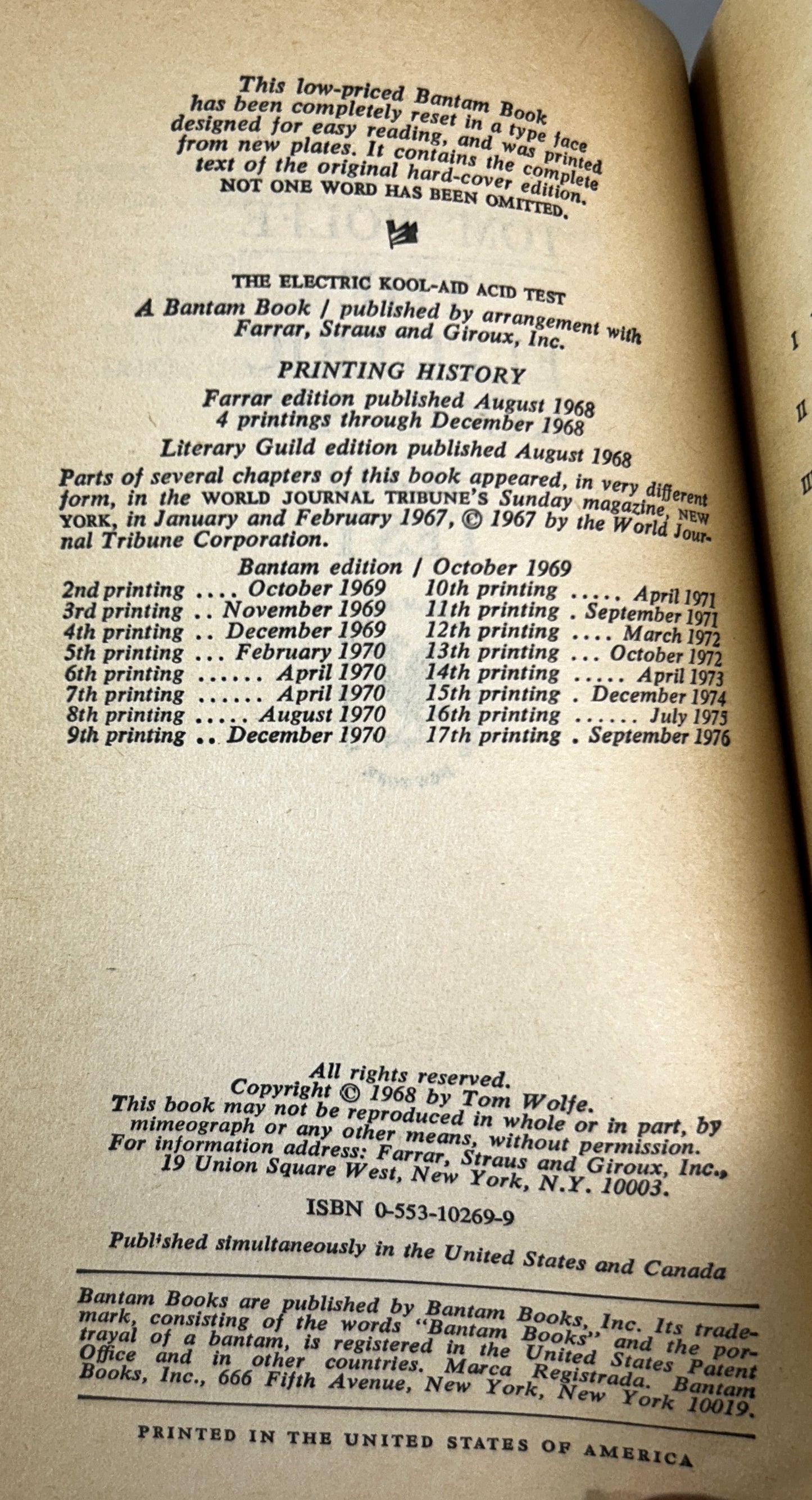 Set of 2 Tom Wolfe Novels 1972-1976