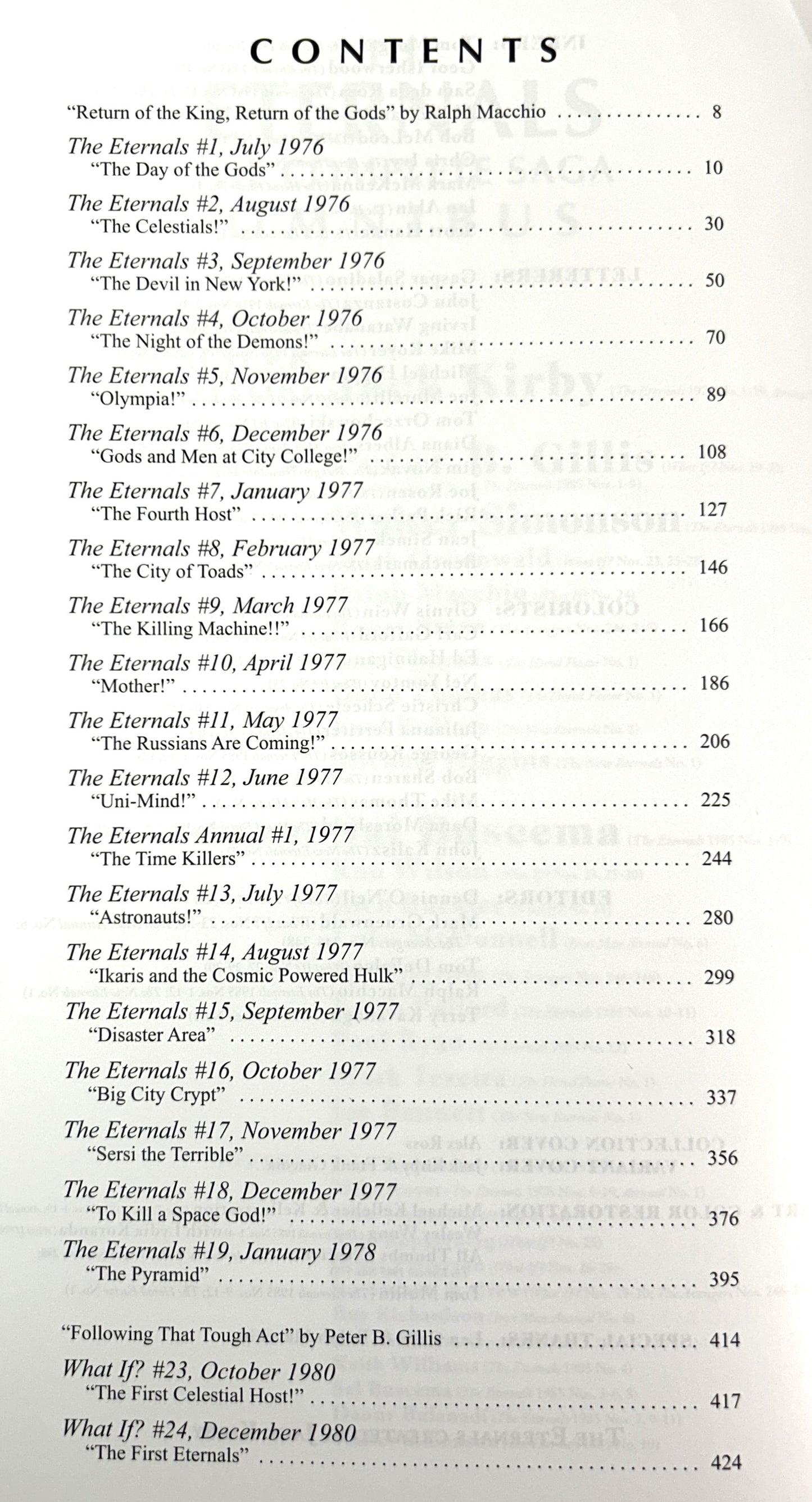 Marvel Omnibus The Eternals: The Complete Saga 2020