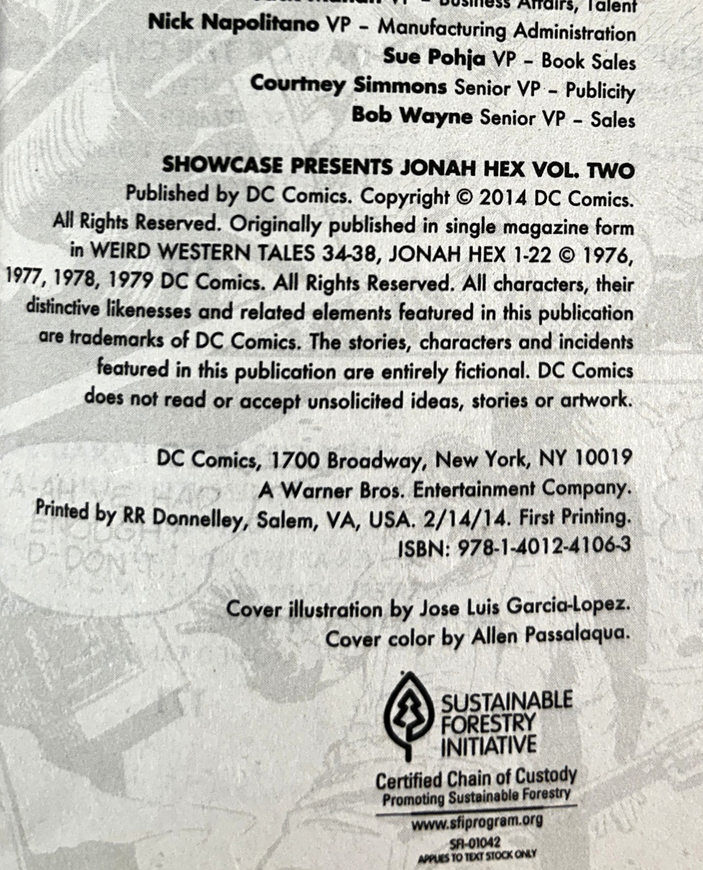 Set of 2 DC Showcase Presents: Jonah Hex 2005-2014