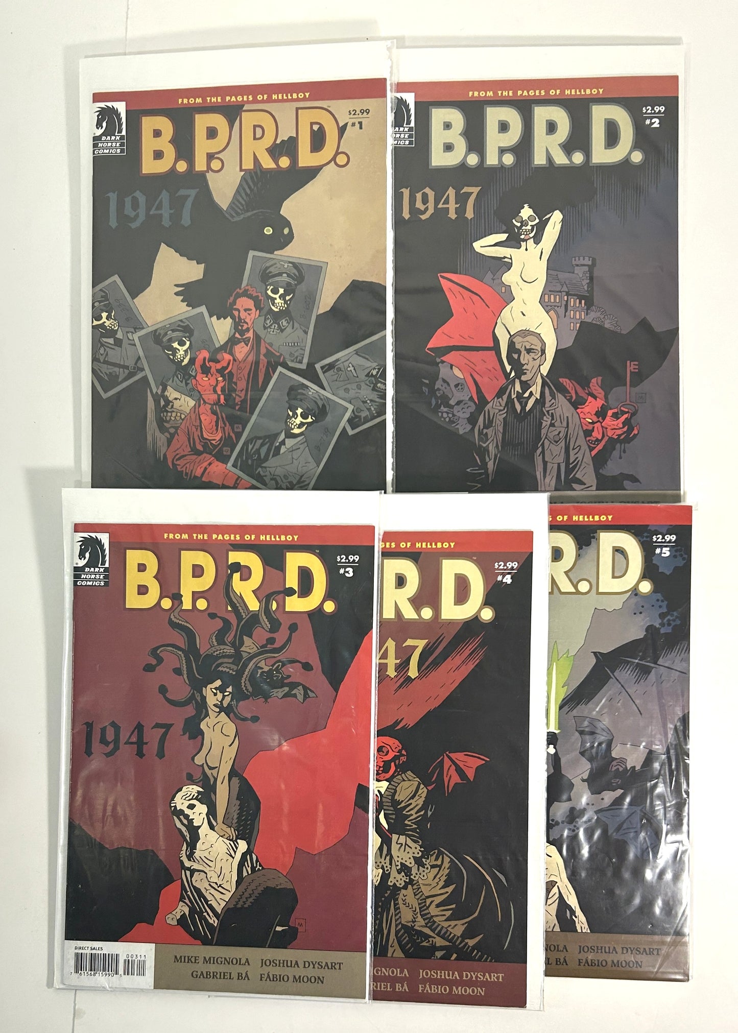 Dark Horse Comics: Set of 5 BPRD: 1947 2009