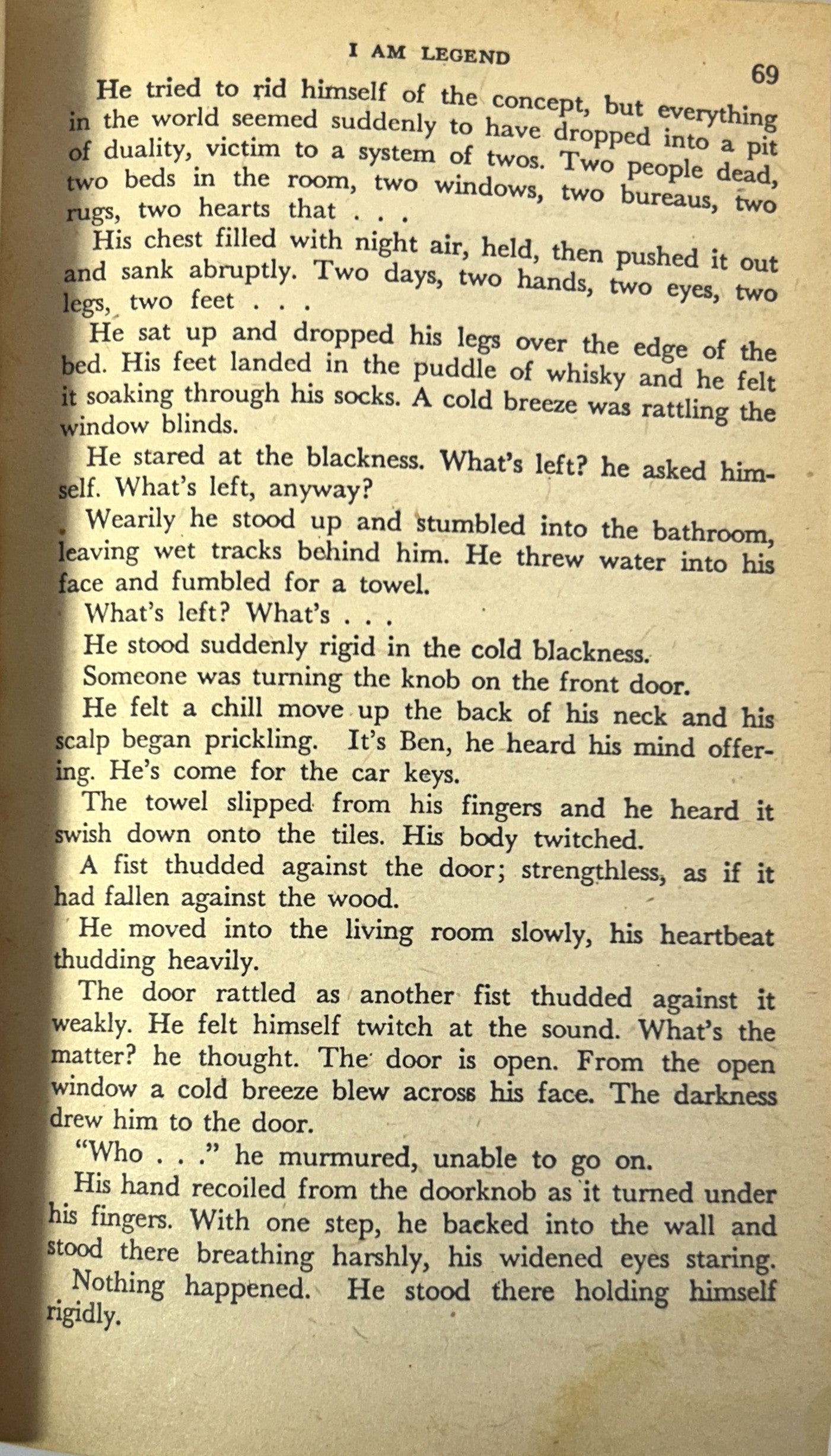 I Am Legend by Richard Matheson 1954 1st Printing