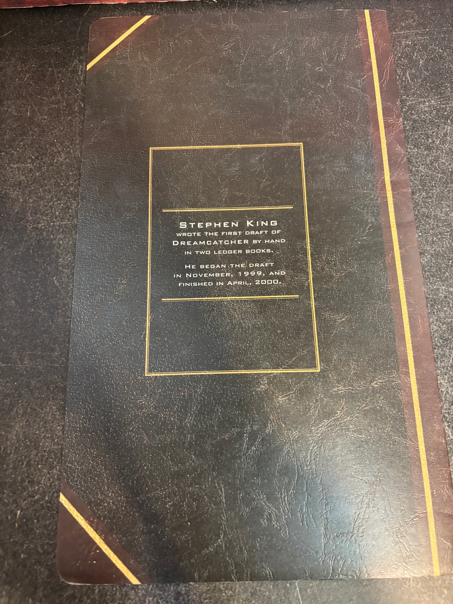 Dreamcatcher "Ledger Book" Promo Booklet by Stephen King