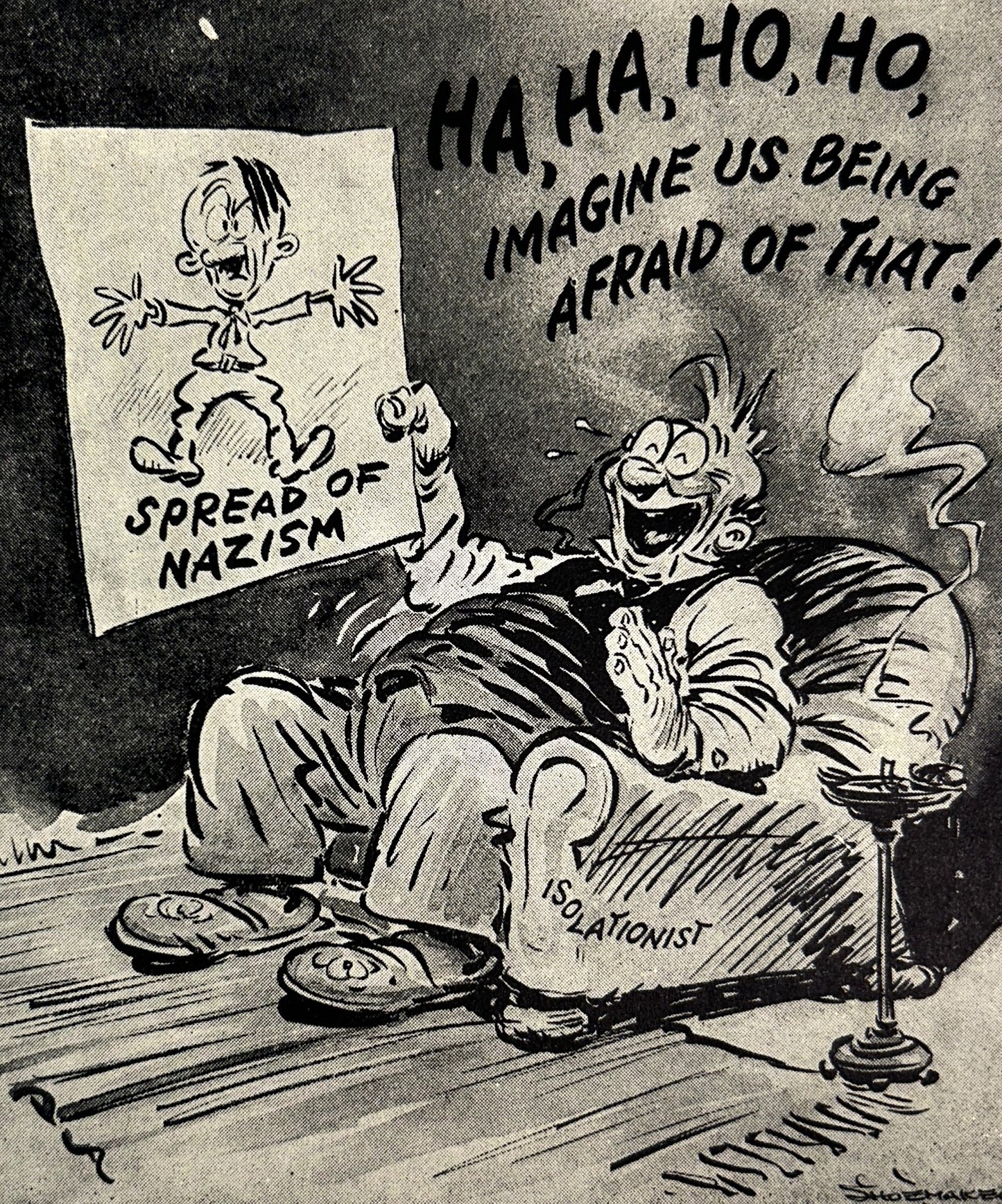 '41 and '42 AD Cartoons by Vaughn Shoemaker 1942 SIGNED