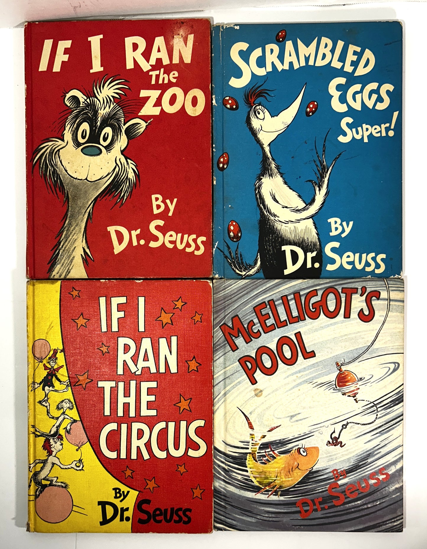 Lot of 4 Dr. Seuss Picture Books Early Prints/Book Clubs OOP