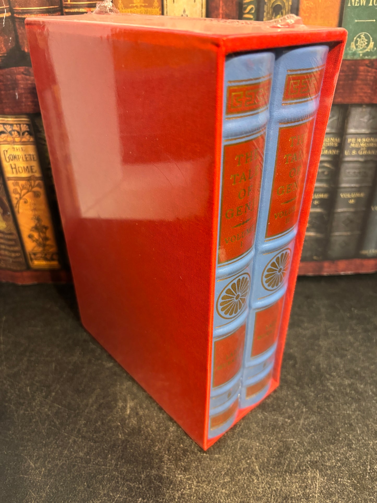 Easton Press: The Tale of Genji by Lady Murasaki 2 Vol Leather Set w/ Slipcase SEALED