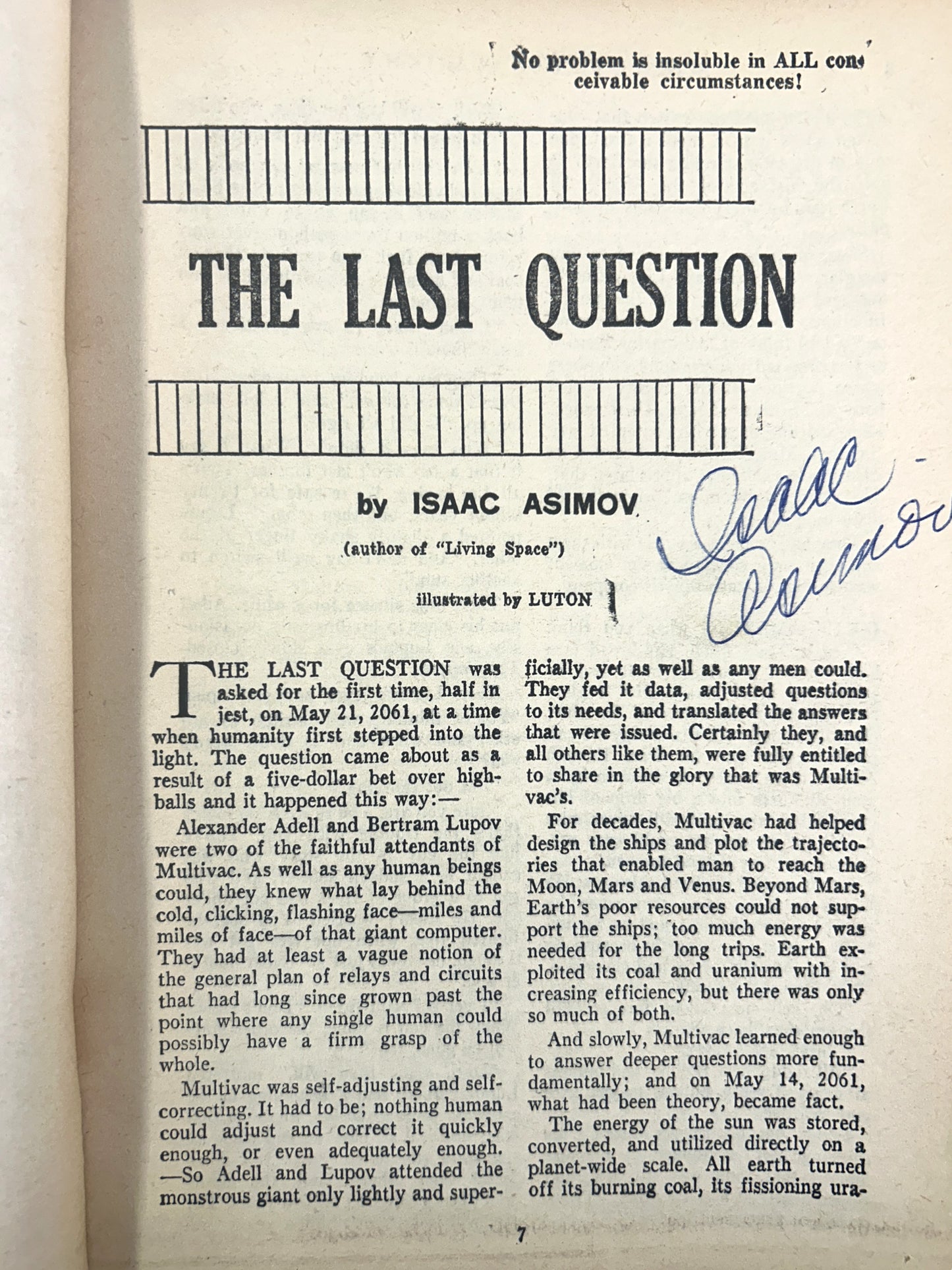 Science Fiction Quarterly November 1956 Magazine