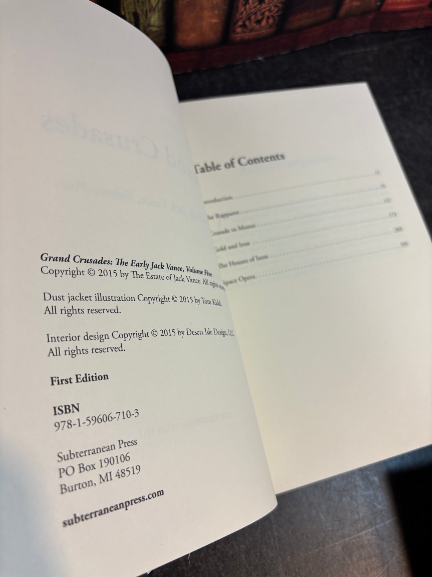 Grand Crusades: Early Jack Vance Volume #5 Subterranean Press 2015