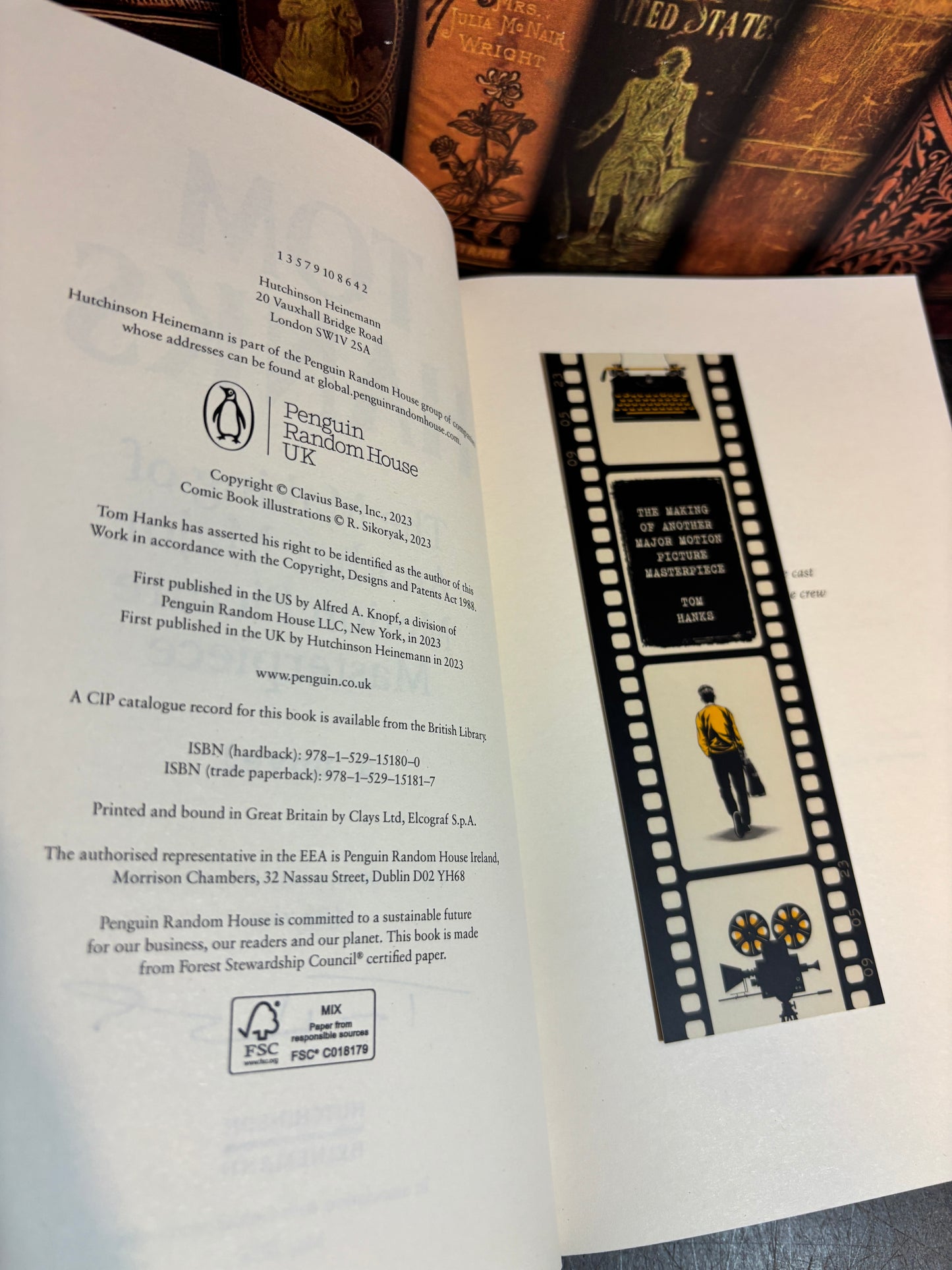 The Making of Another Major Motion Picture Masterpiece by Tom Hanks SIGNED & Numbered #678/1000 1st Edition