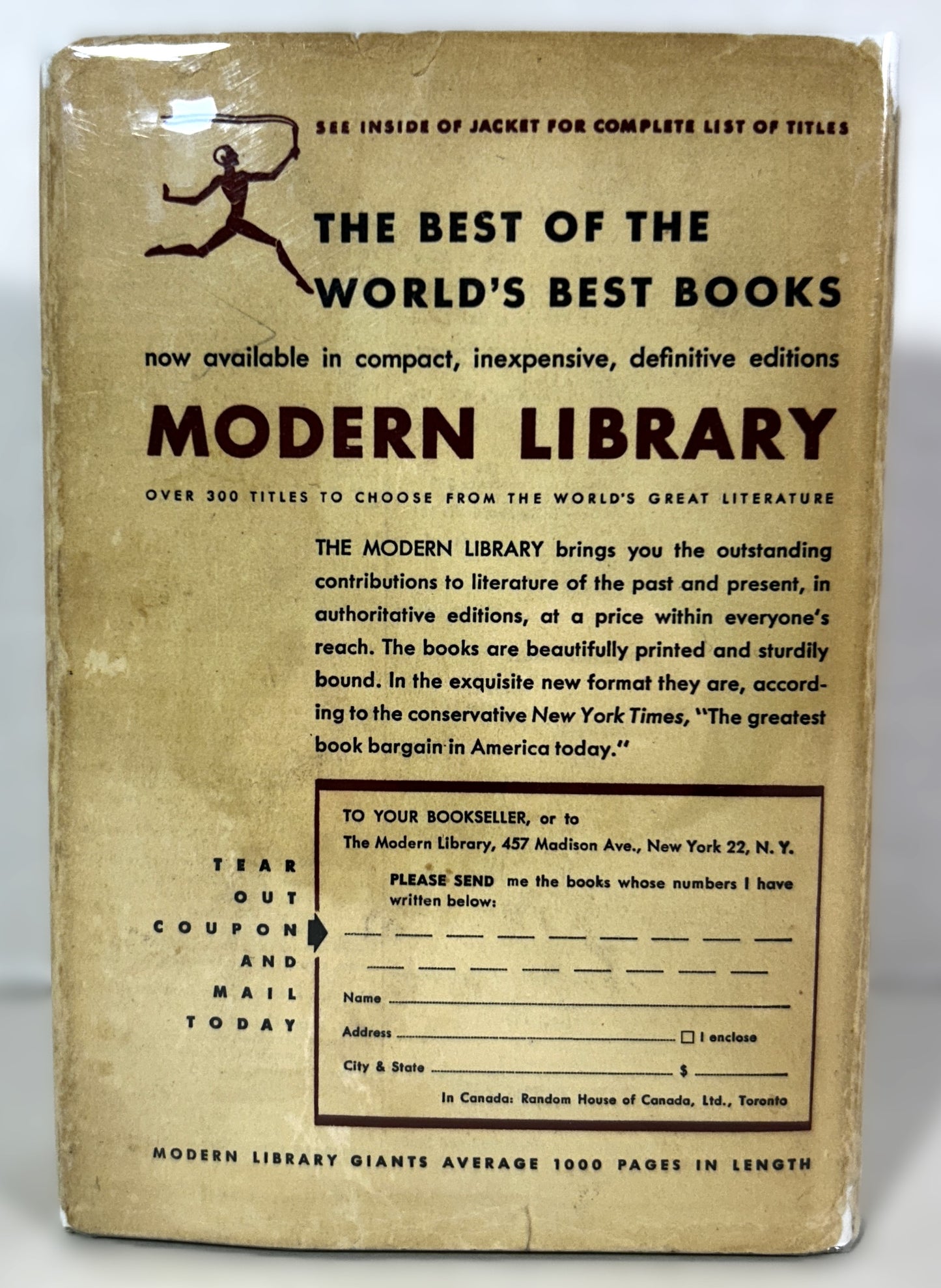 Modern Library: Capital and Other Writings by Karl Marx 1959