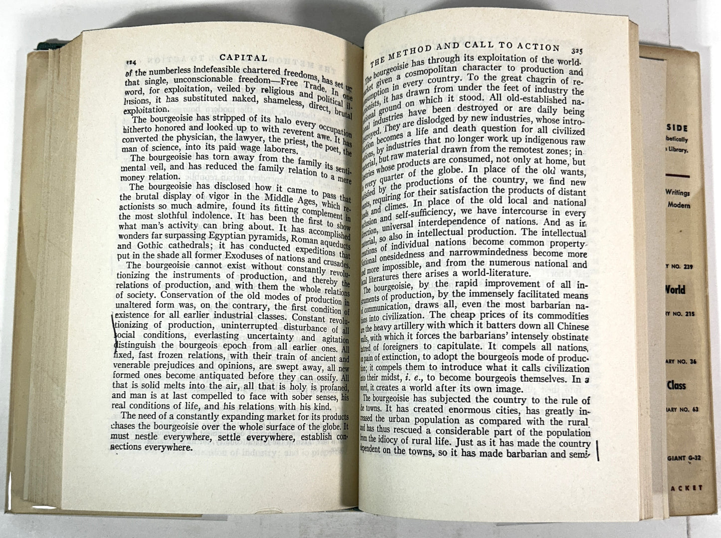 Modern Library: Capital and Other Writings by Karl Marx 1959