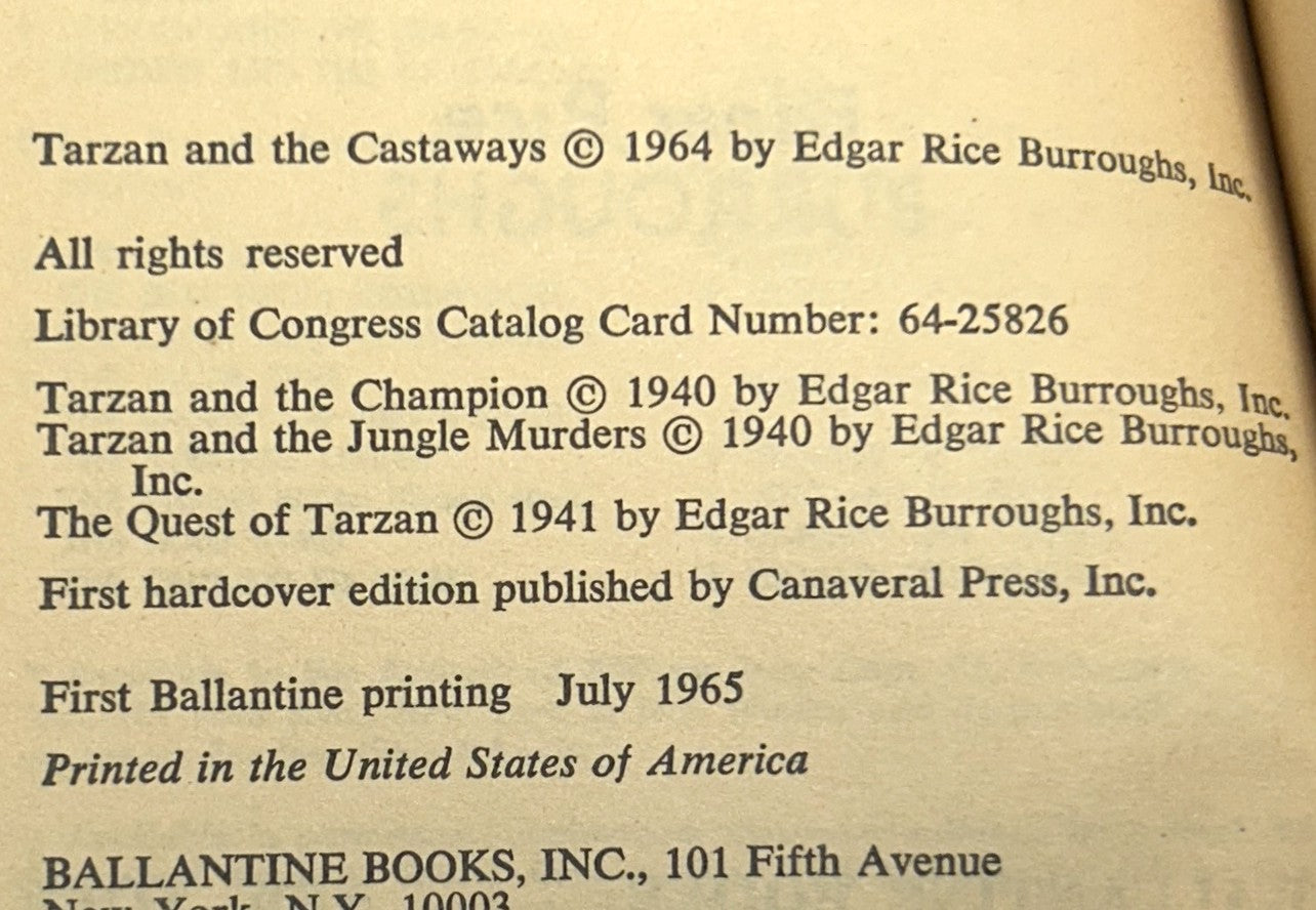 Complete 24 Volume Set of Tarzan by Edgar Rice Burroughs 1960s Ballantine Editions