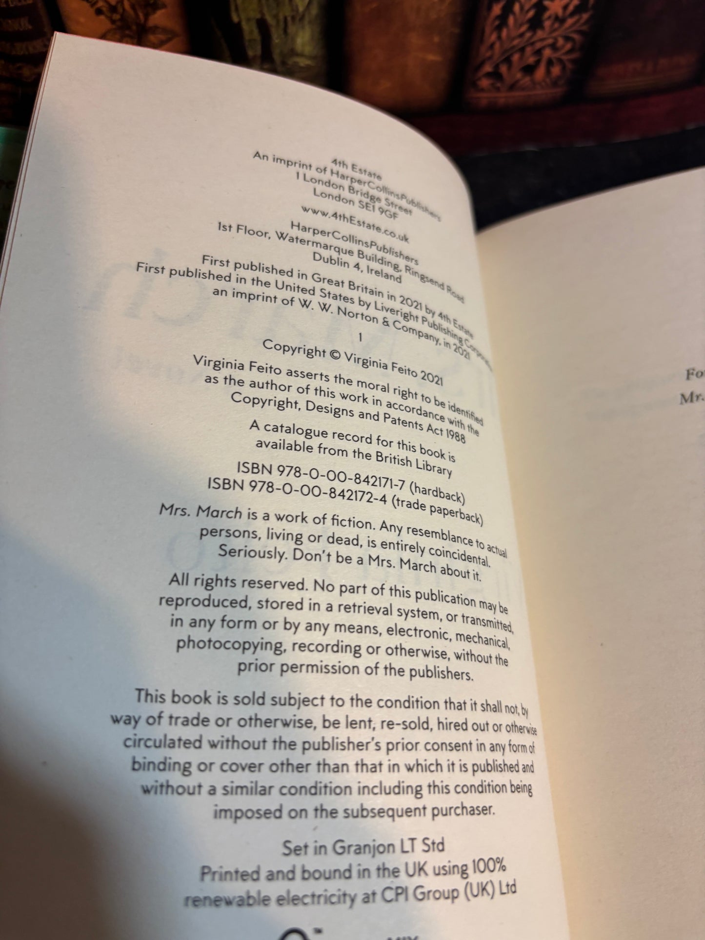 Mrs March by Virginia Feito SIGNED Limited Edition #70/1500 w/ Sprayed Edges