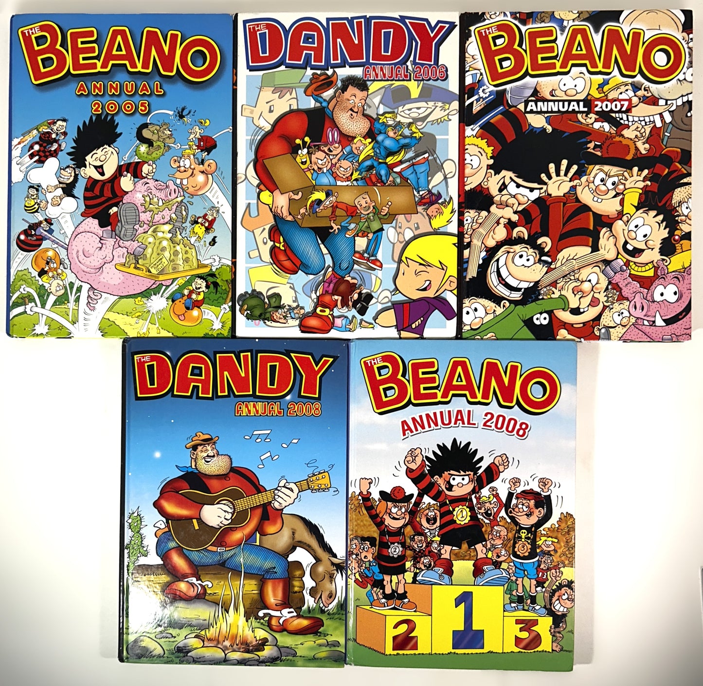 Lot of 5 The Dandy Annuals 2005-2008