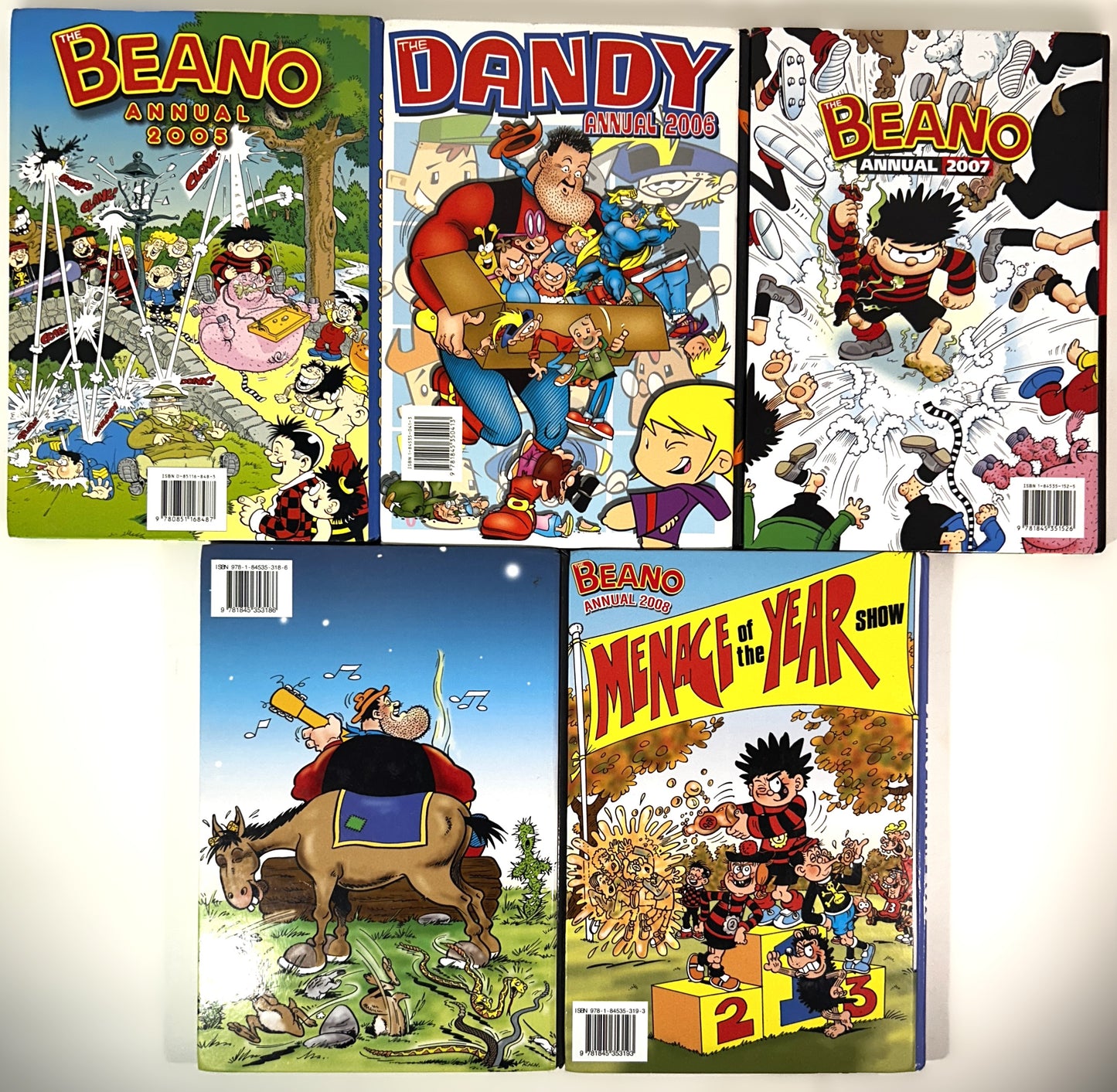 Lot of 5 The Dandy Annuals 2005-2008