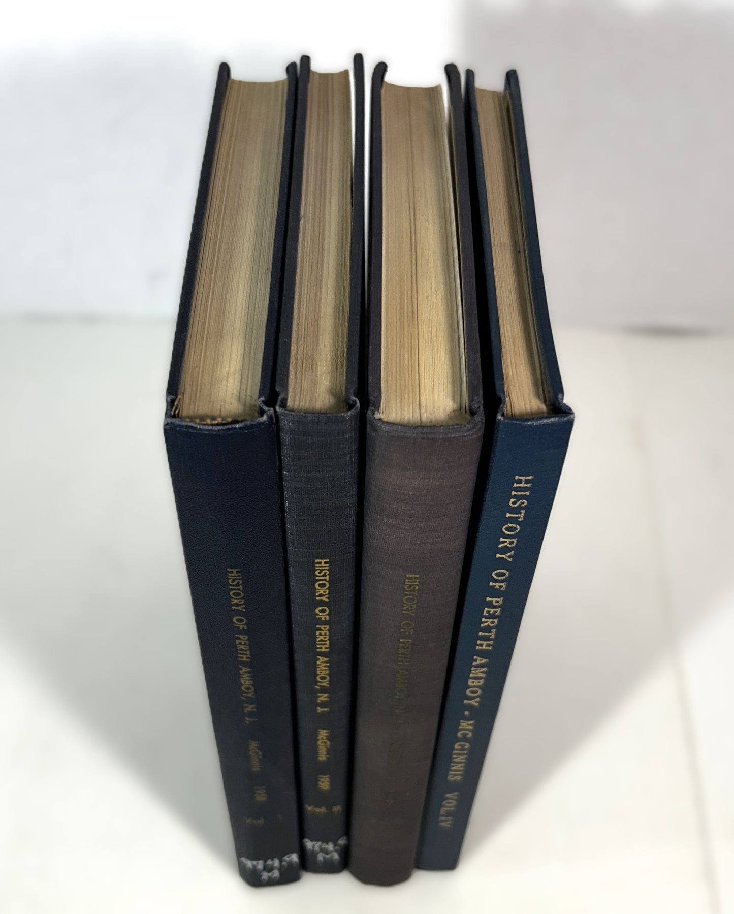 Set of 4 History of Perth Amboy by William C. McGinnis 1958-1962 SIGNED
