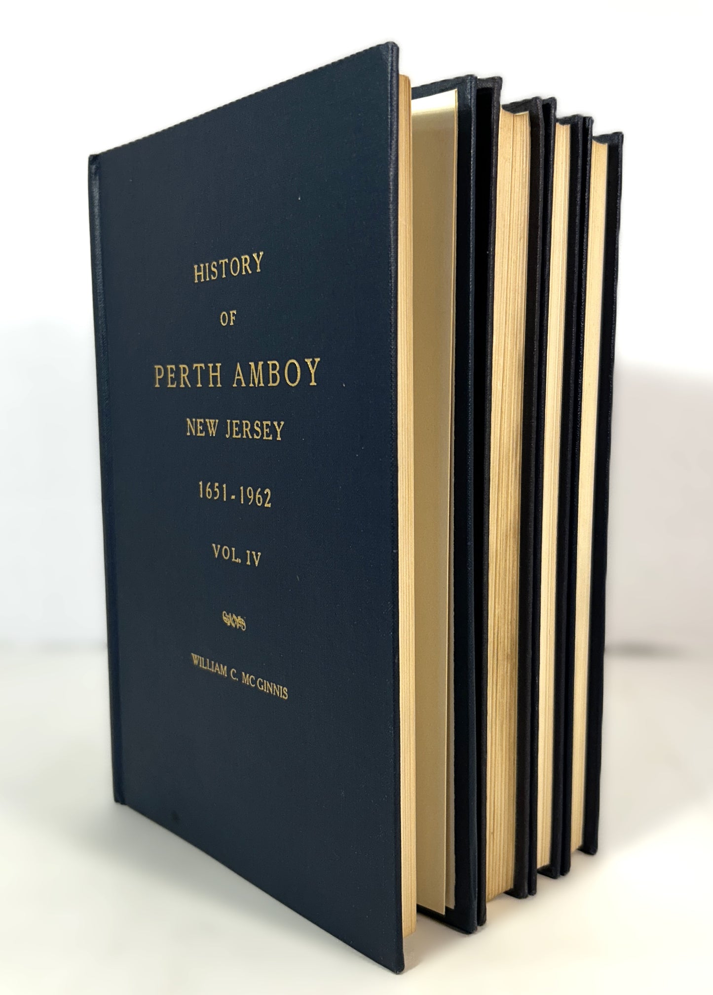 Set of 4 History of Perth Amboy by William C. McGinnis 1958-1962 SIGNED